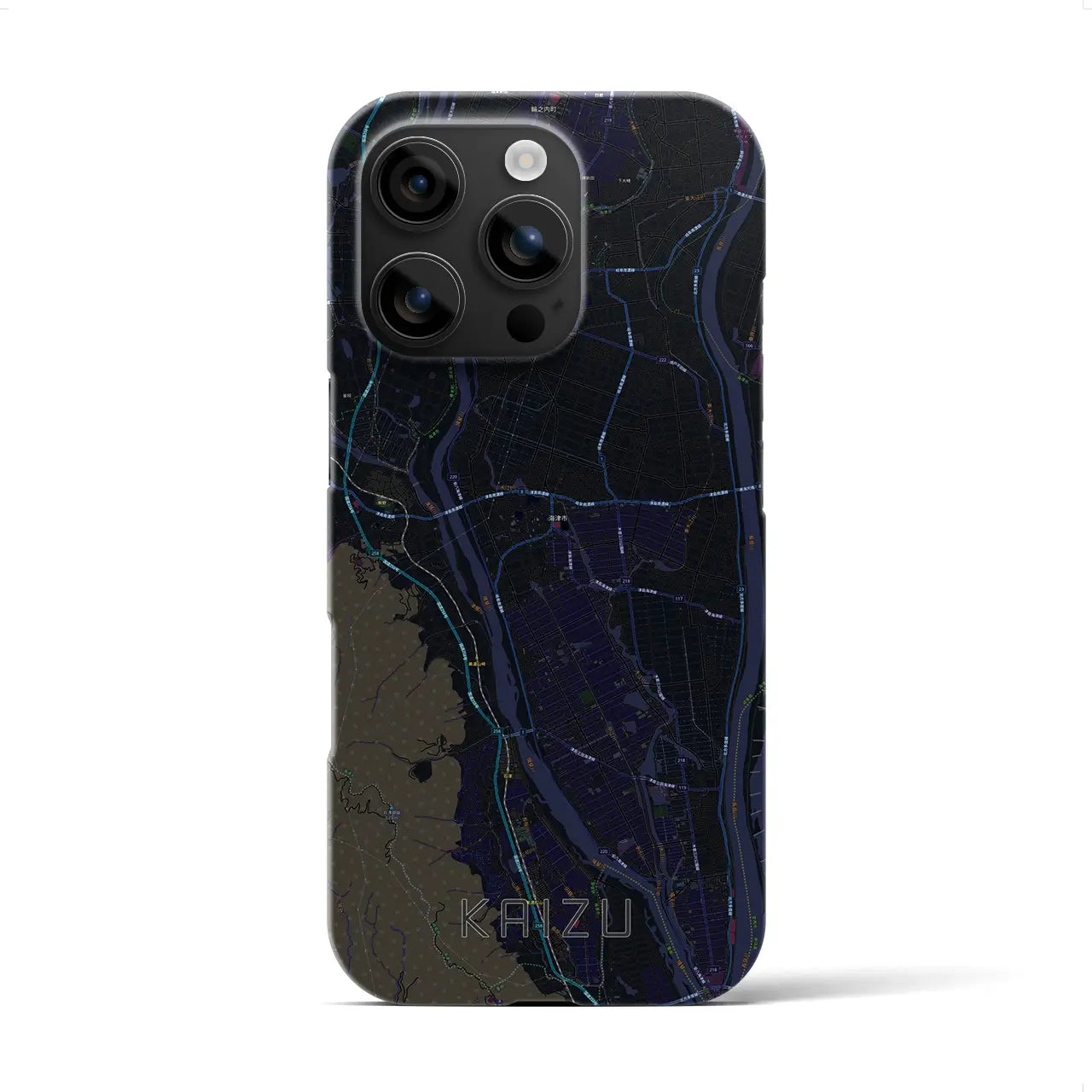 【海津(岐阜県)】地図柄iPhoneケース(バックカバータイプ)