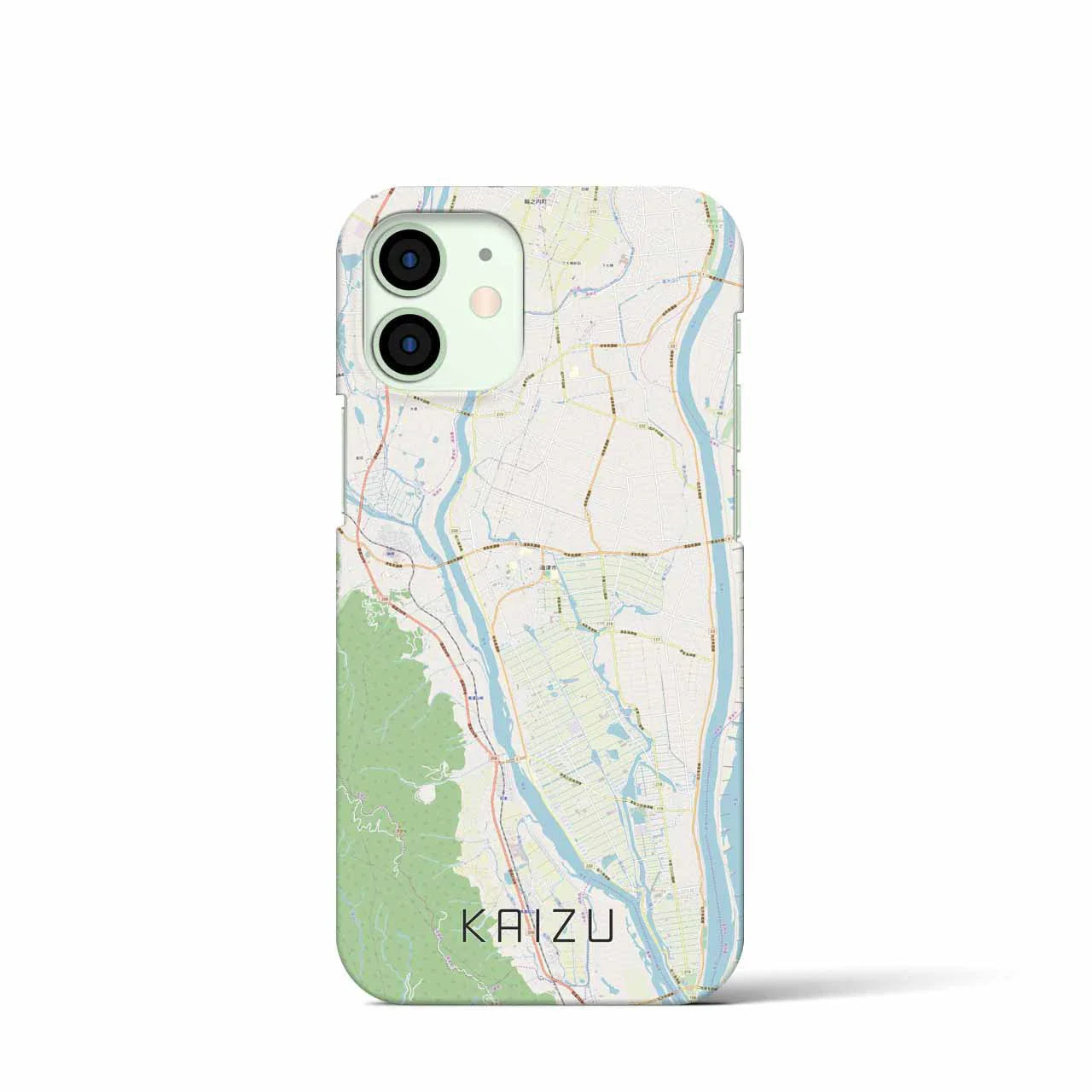 【海津(岐阜県)】地図柄iPhoneケース(バックカバータイプ)