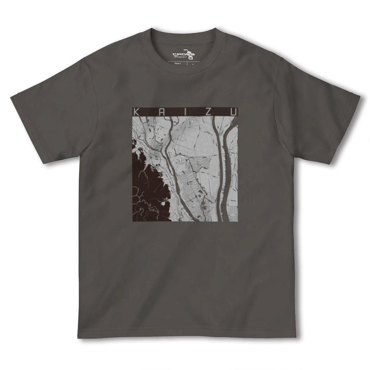 【海津(岐阜県)】地図柄ヘビーウェイトTシャツ