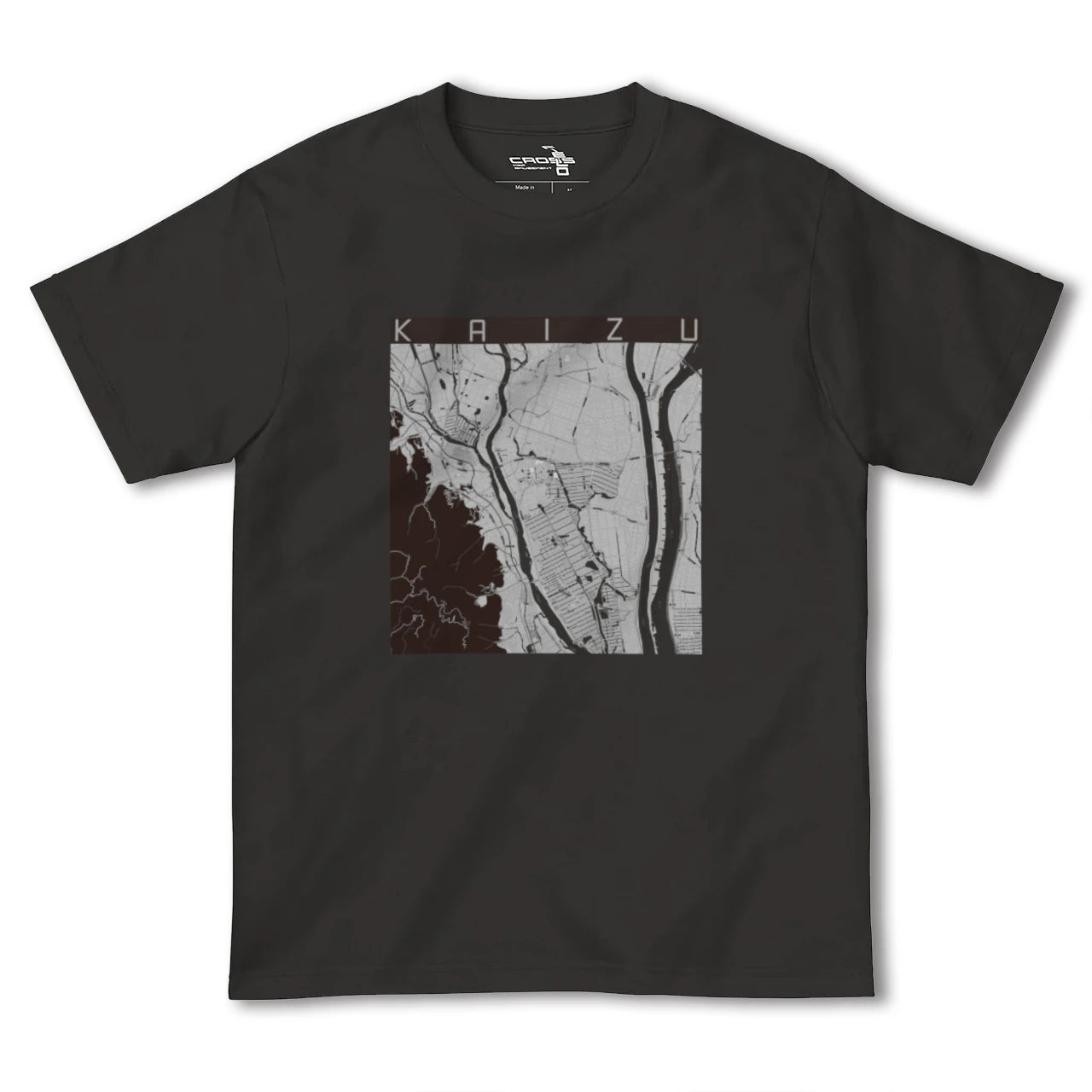 【海津(岐阜県)】地図柄ヘビーウェイトTシャツ