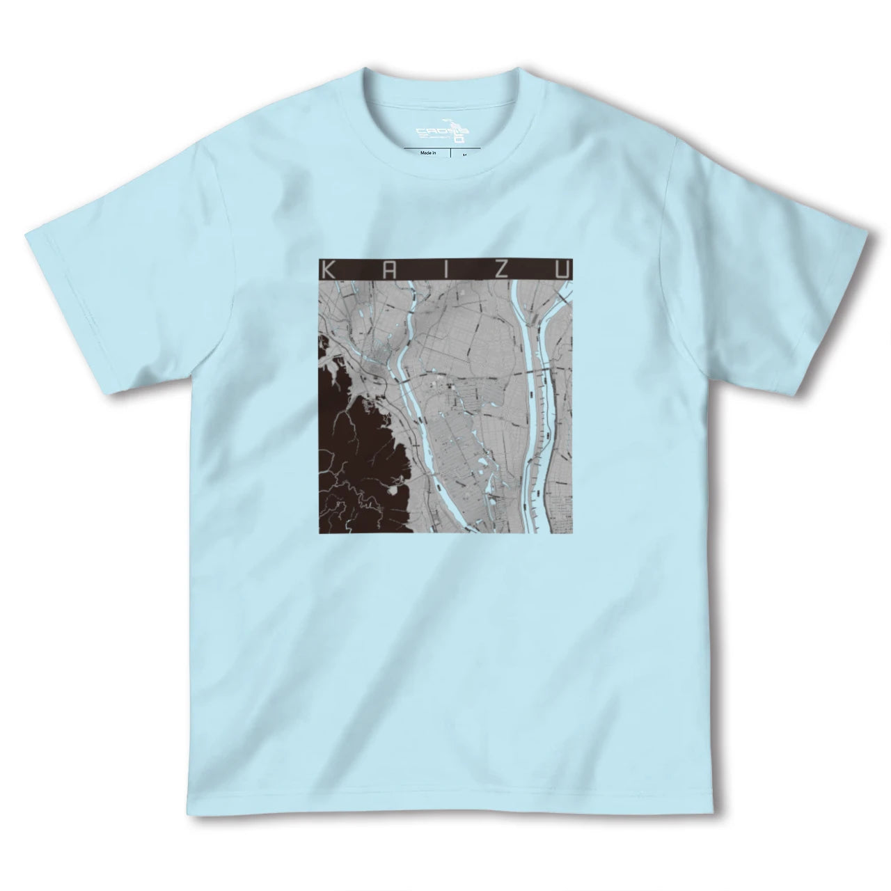 【海津(岐阜県)】地図柄ヘビーウェイトTシャツ