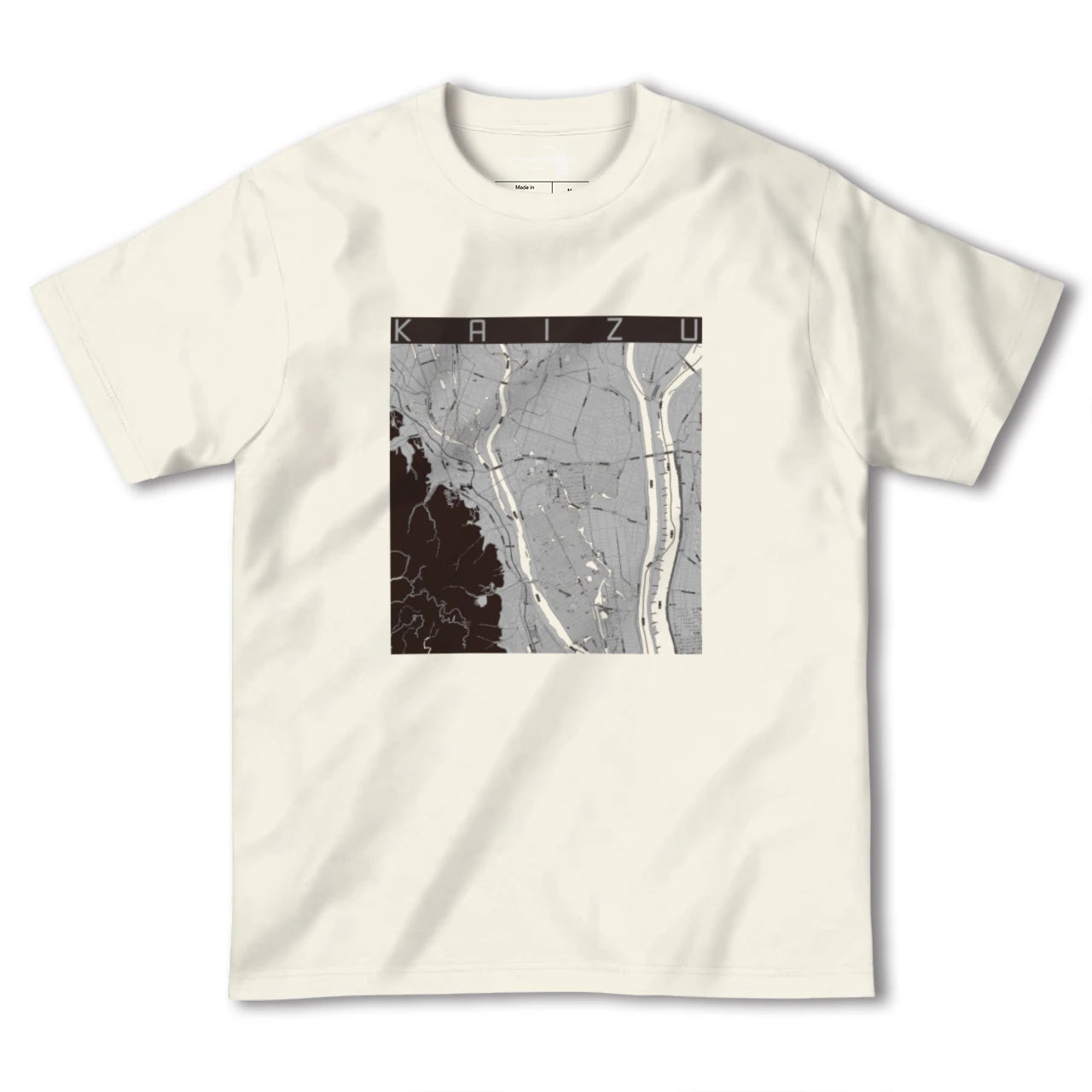 【海津(岐阜県)】地図柄ヘビーウェイトTシャツ