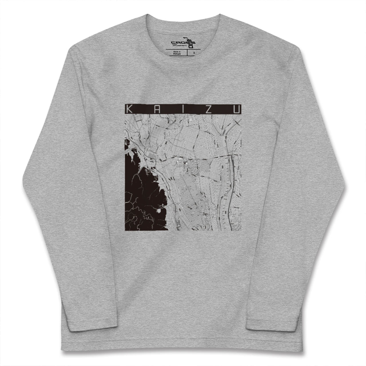 【海津(岐阜県)】地図柄ロングスリーブTシャツ