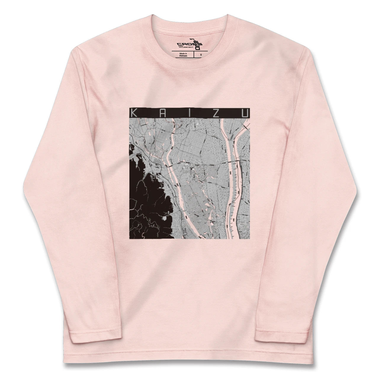 【海津(岐阜県)】地図柄ロングスリーブTシャツ