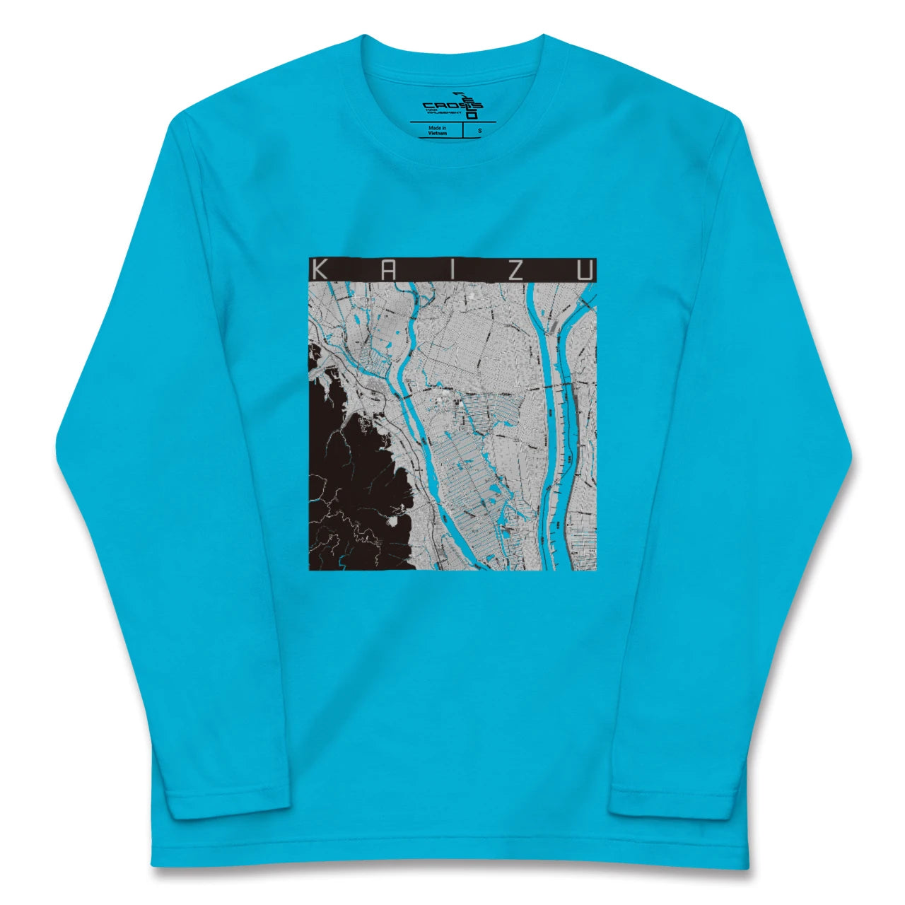 【海津(岐阜県)】地図柄ロングスリーブTシャツ