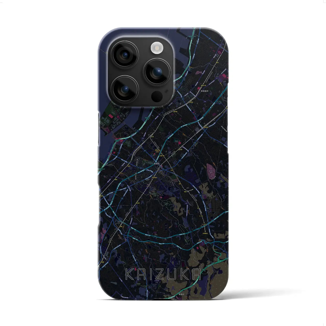【貝塚(大阪府)】地図柄iPhoneケース(バックカバータイプ)
