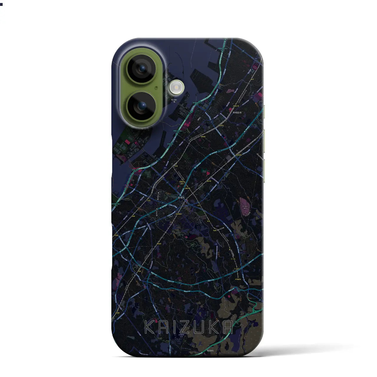 【貝塚(大阪府)】地図柄iPhoneケース(バックカバータイプ)