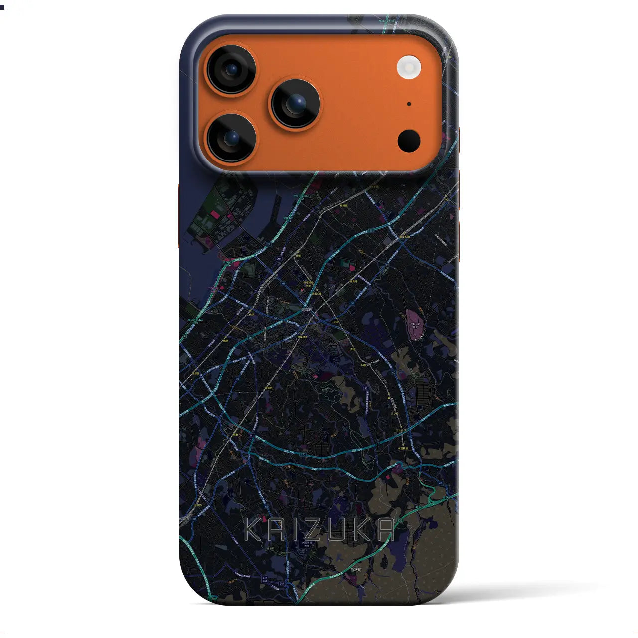 【貝塚(大阪府)】地図柄iPhoneケース(バックカバータイプ)