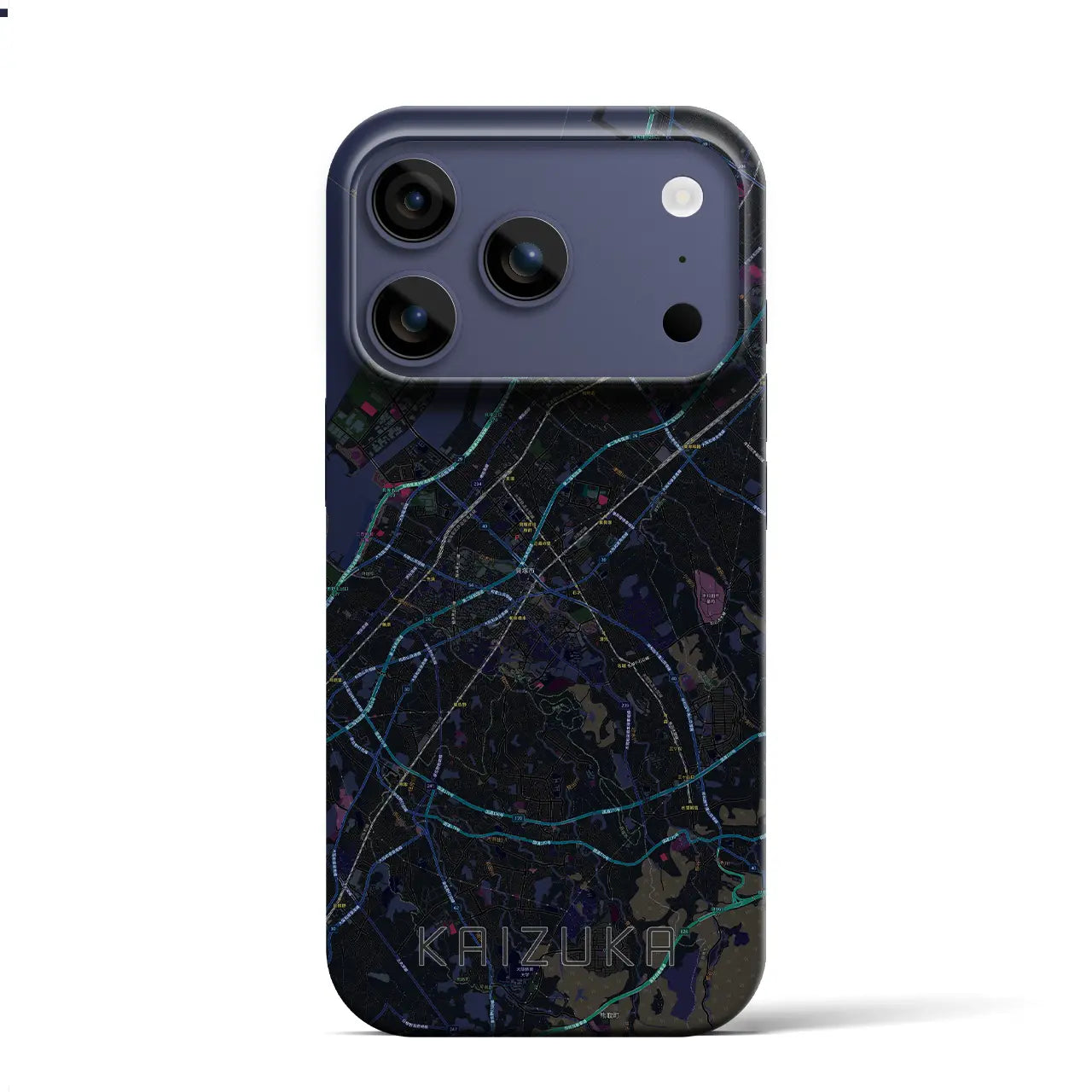 【貝塚(大阪府)】地図柄iPhoneケース(バックカバータイプ)