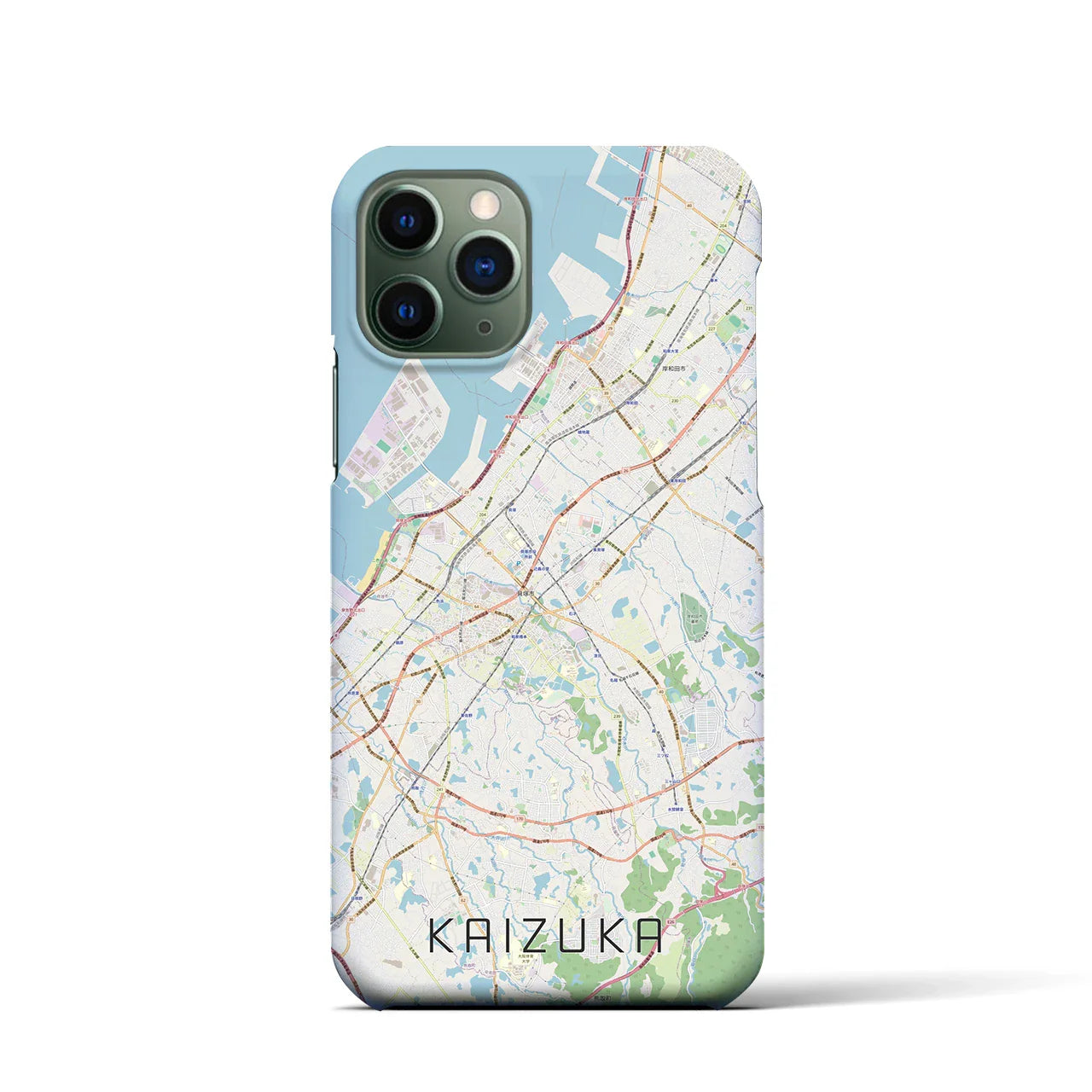【貝塚(大阪府)】地図柄iPhoneケース(バックカバータイプ)