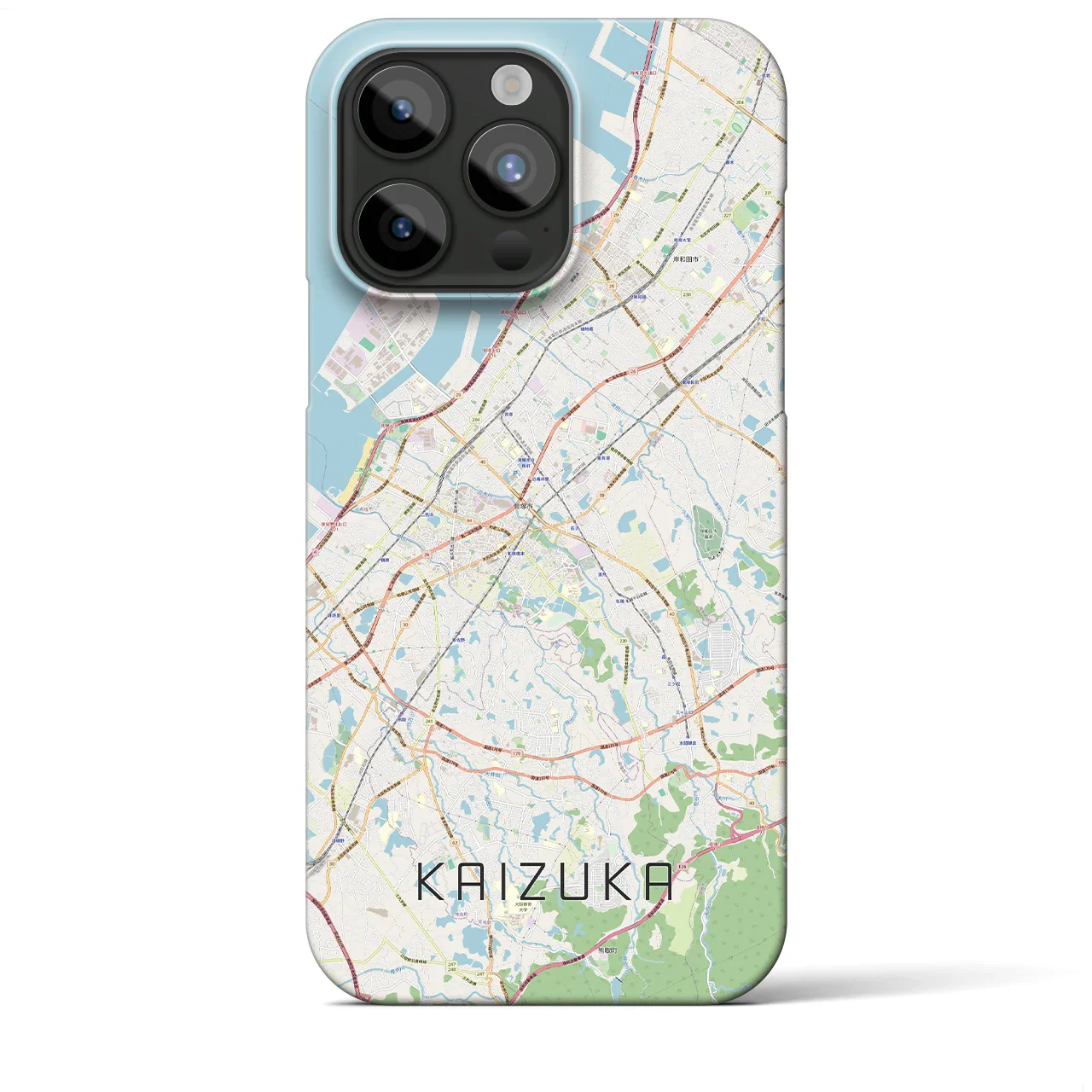【貝塚(大阪府)】地図柄iPhoneケース(バックカバータイプ)