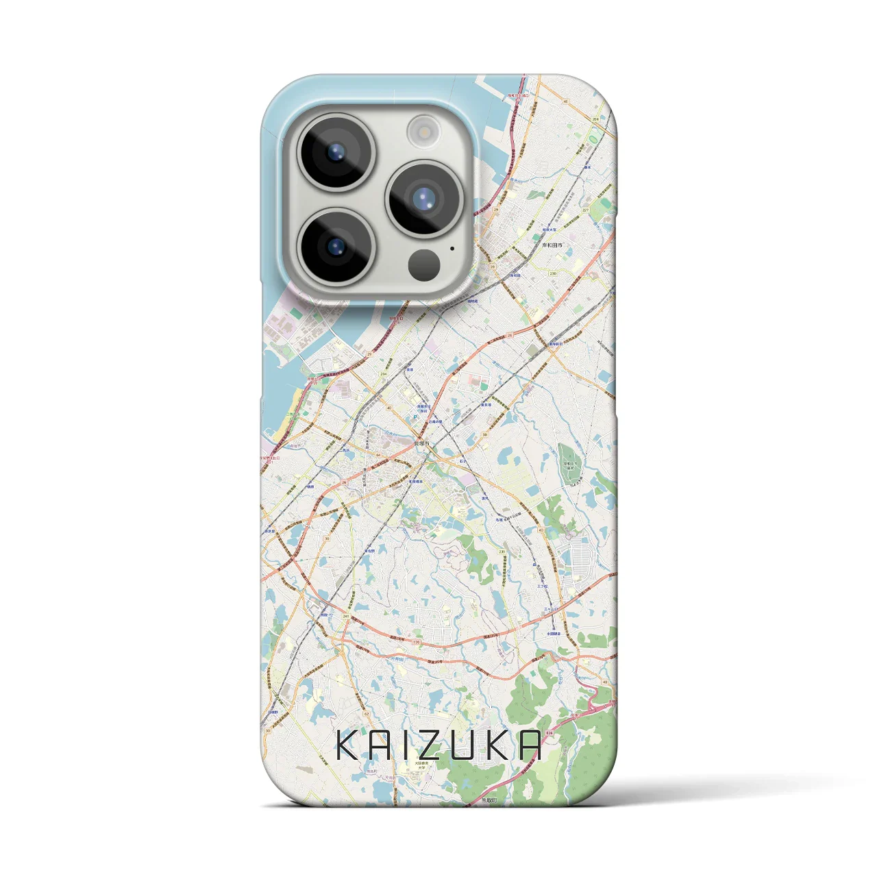 【貝塚(大阪府)】地図柄iPhoneケース(バックカバータイプ)