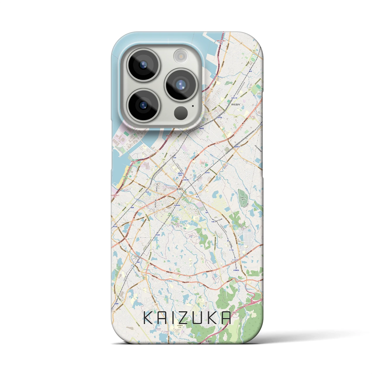 【貝塚(大阪府)】地図柄iPhoneケース(バックカバータイプ)