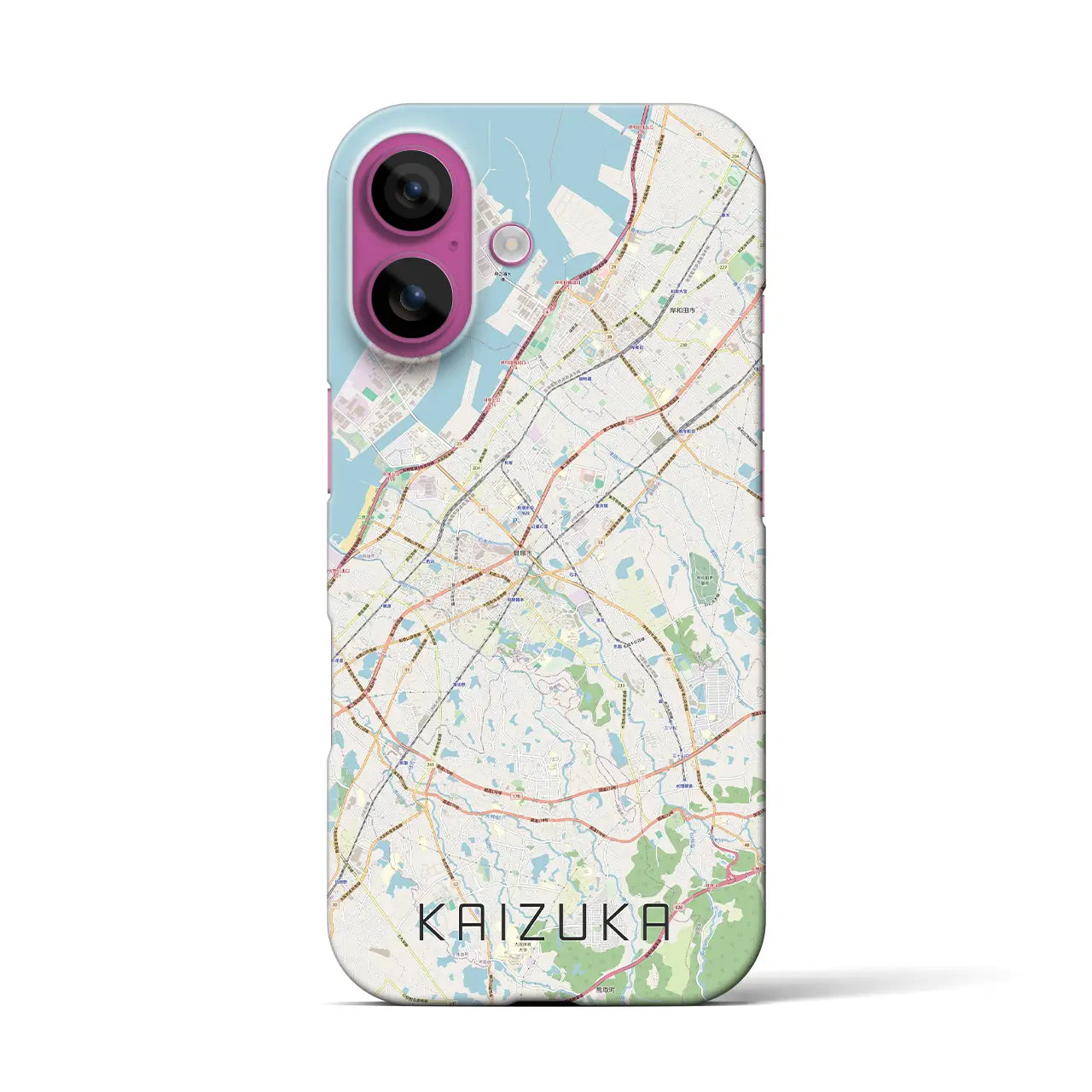 【貝塚(大阪府)】地図柄iPhoneケース(バックカバータイプ)