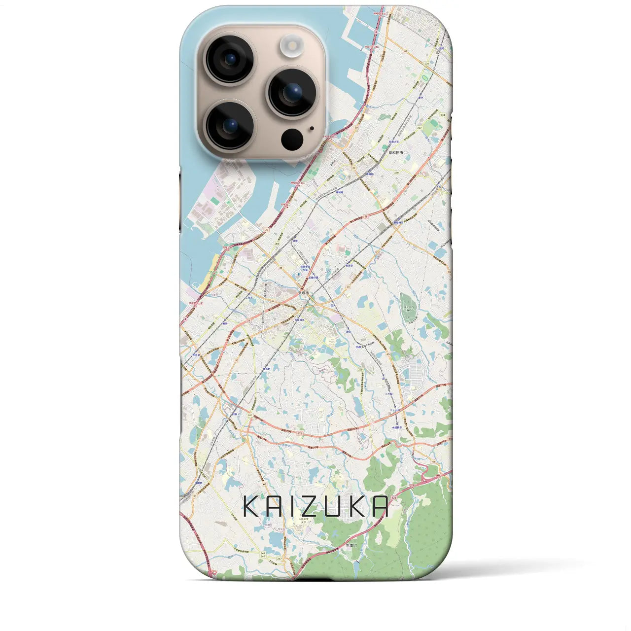【貝塚(大阪府)】地図柄iPhoneケース(バックカバータイプ)