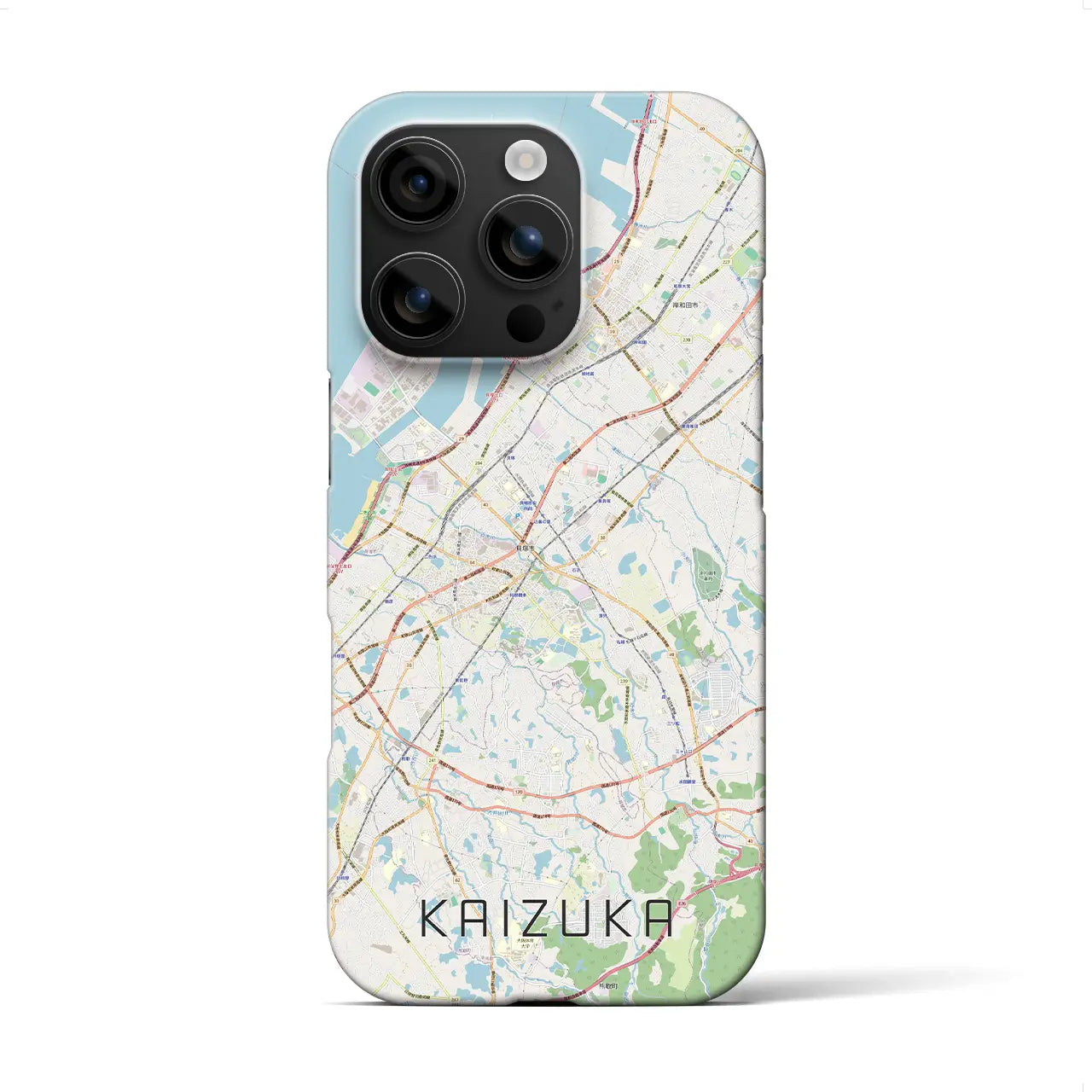 【貝塚(大阪府)】地図柄iPhoneケース(バックカバータイプ)