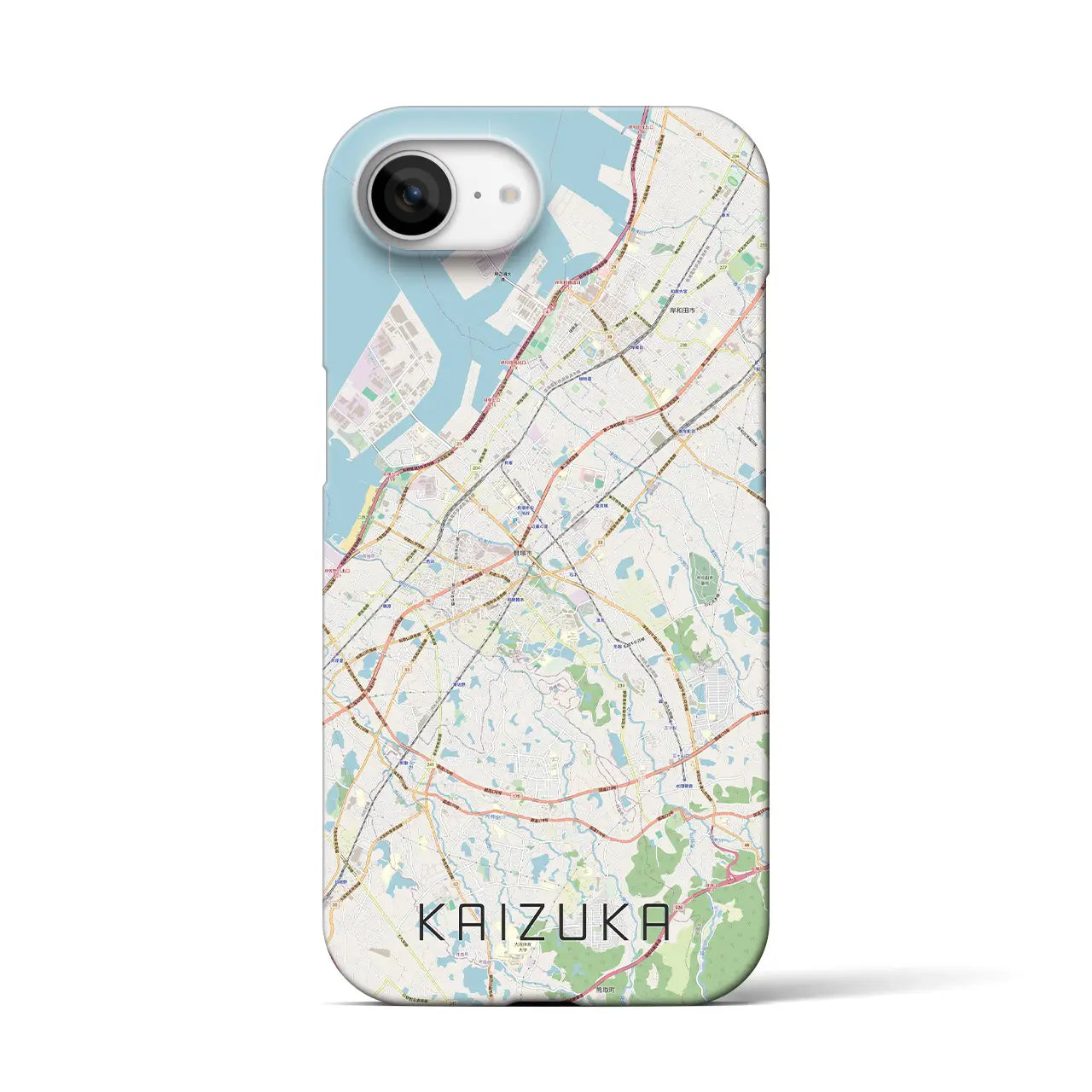 【貝塚(大阪府)】地図柄iPhoneケース(バックカバータイプ)
