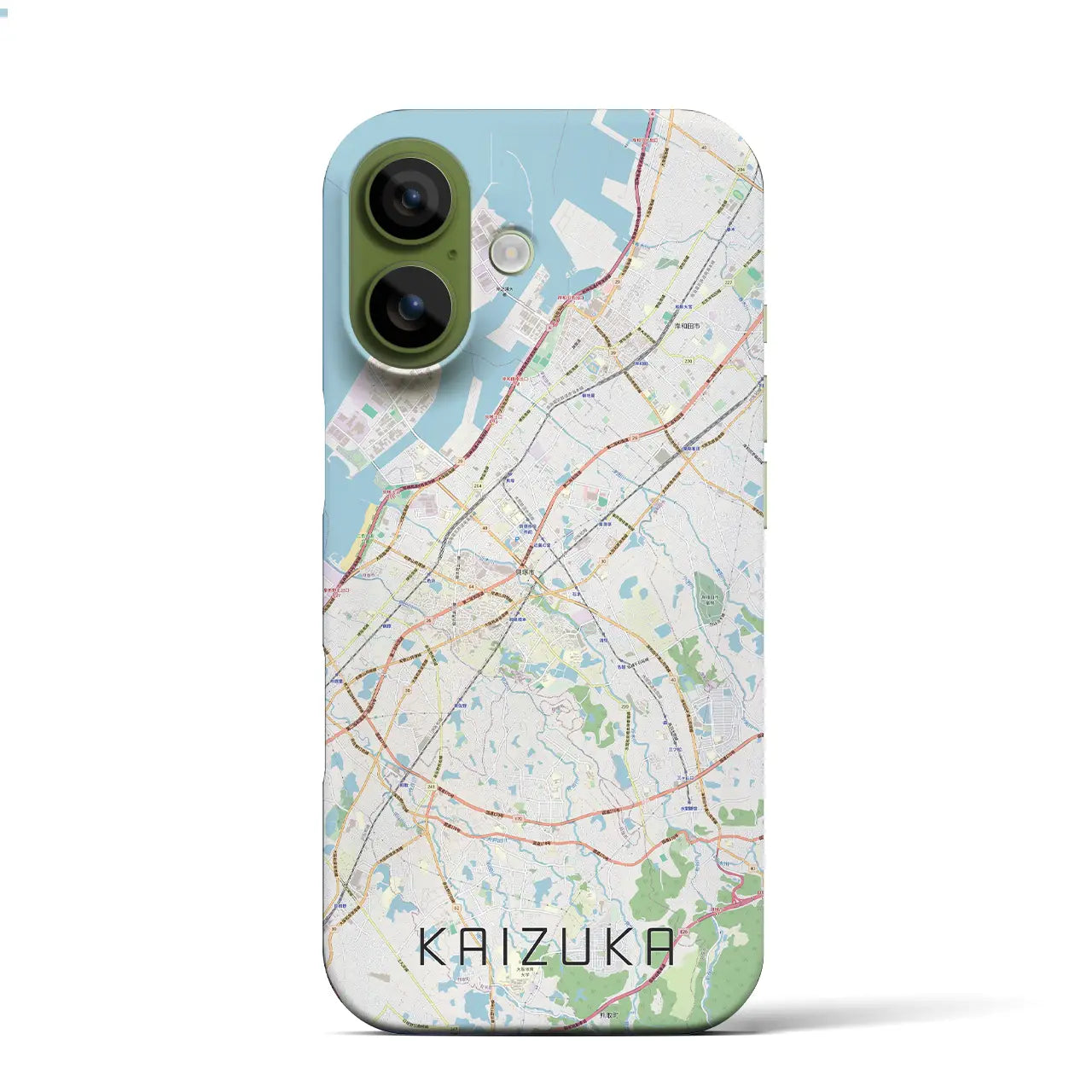 【貝塚(大阪府)】地図柄iPhoneケース(バックカバータイプ)ナチュラル・iPhone 17 Pro Max 用