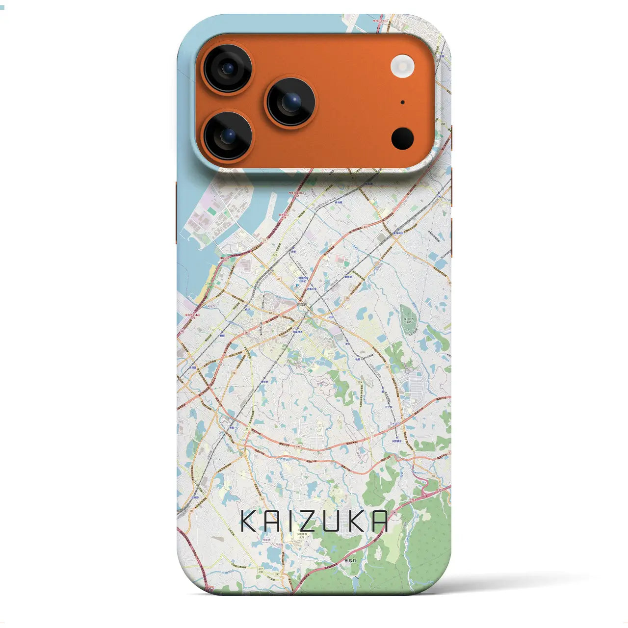 【貝塚(大阪府)】地図柄iPhoneケース(バックカバータイプ)
