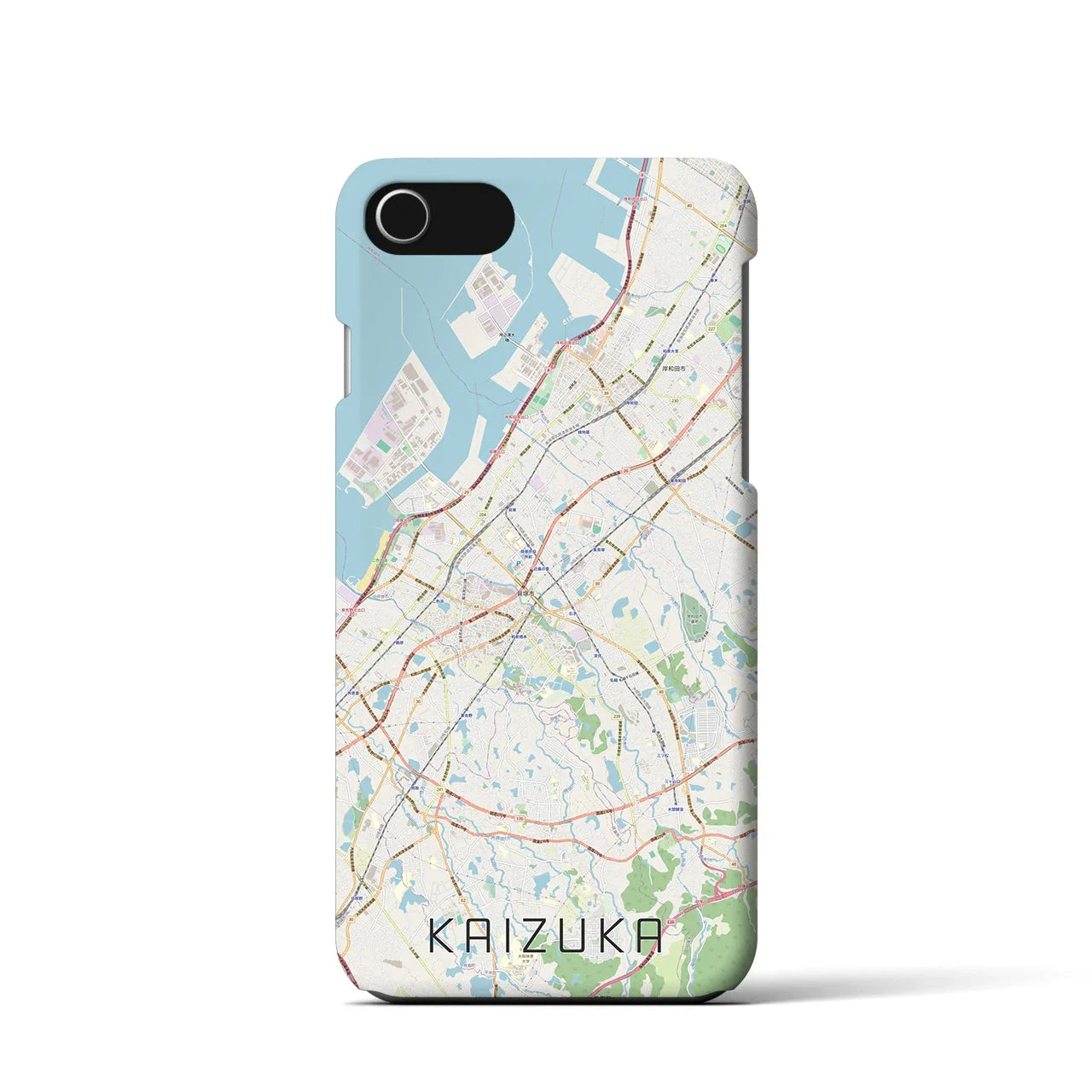 【貝塚(大阪府)】地図柄iPhoneケース(バックカバータイプ)