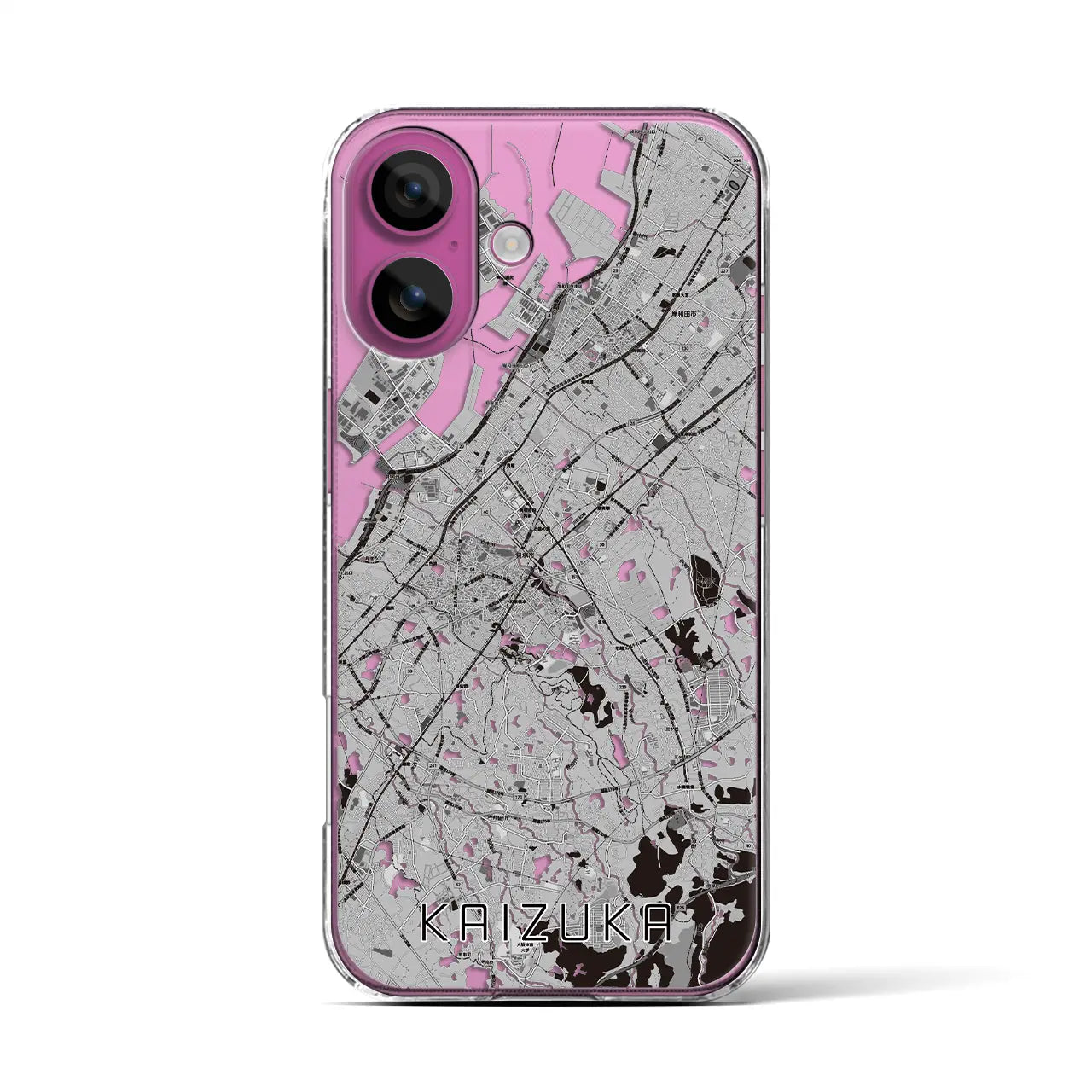 【貝塚(大阪府)】地図柄iPhoneケース(クリアタイプ)