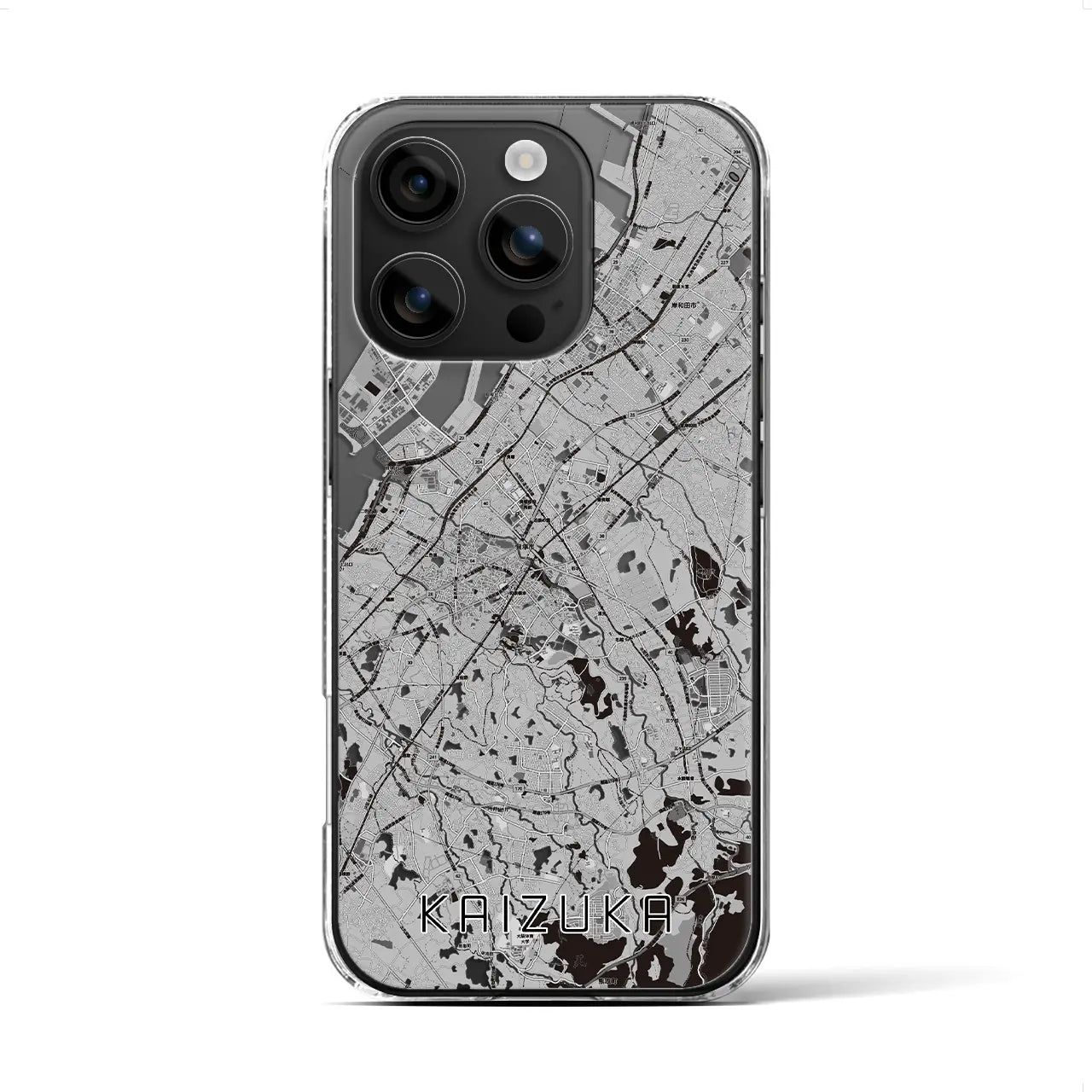 【貝塚(大阪府)】地図柄iPhoneケース(クリアタイプ)