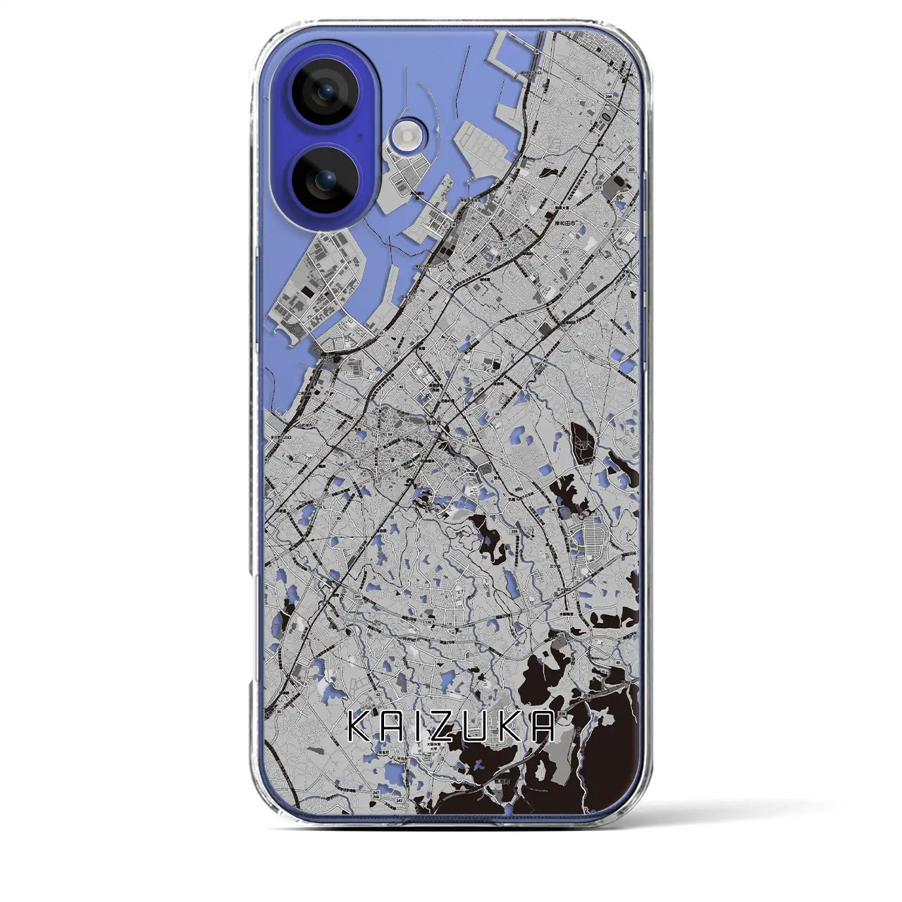 【貝塚(大阪府)】地図柄iPhoneケース(クリアタイプ)