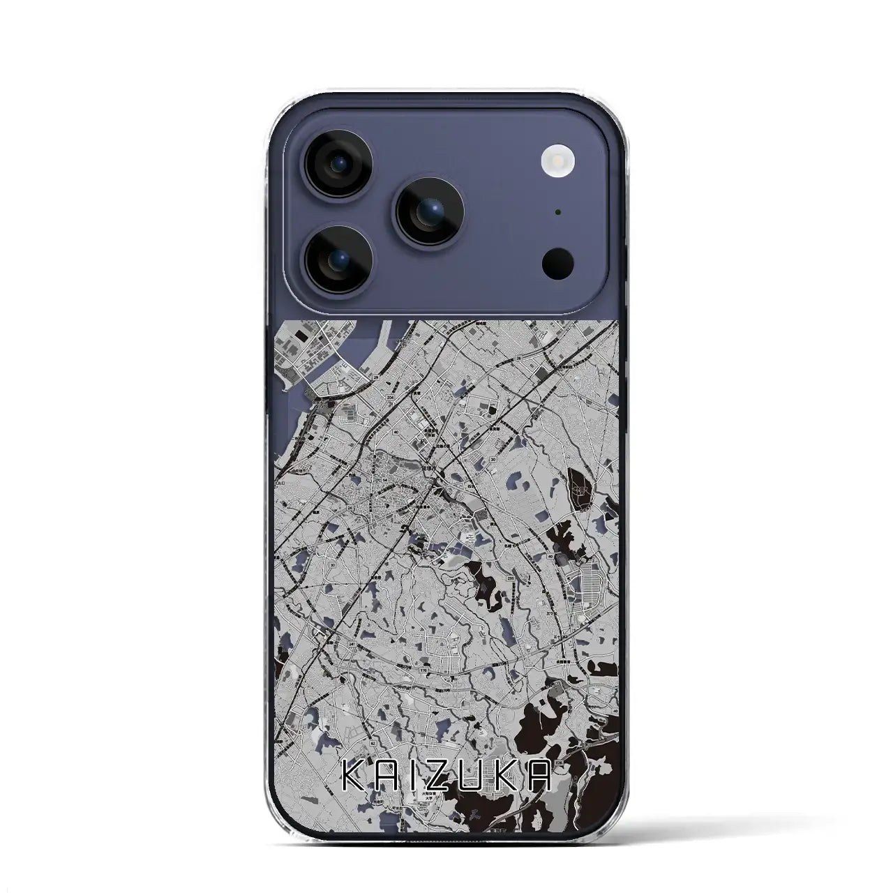 【貝塚(大阪府)】地図柄iPhoneケース(クリアタイプ)