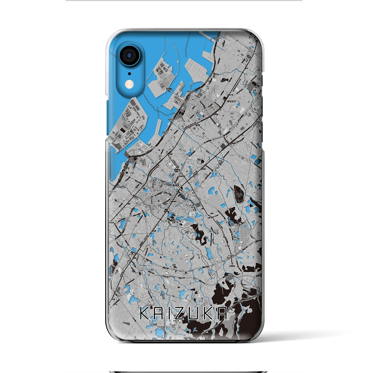 【貝塚(大阪府)】地図柄iPhoneケース(クリアタイプ)