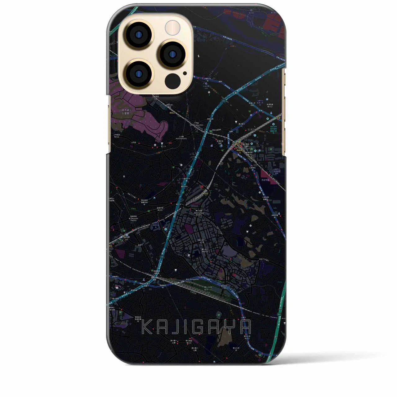 【梶が谷(神奈川県)】地図柄iPhoneケース(バックカバータイプ)
