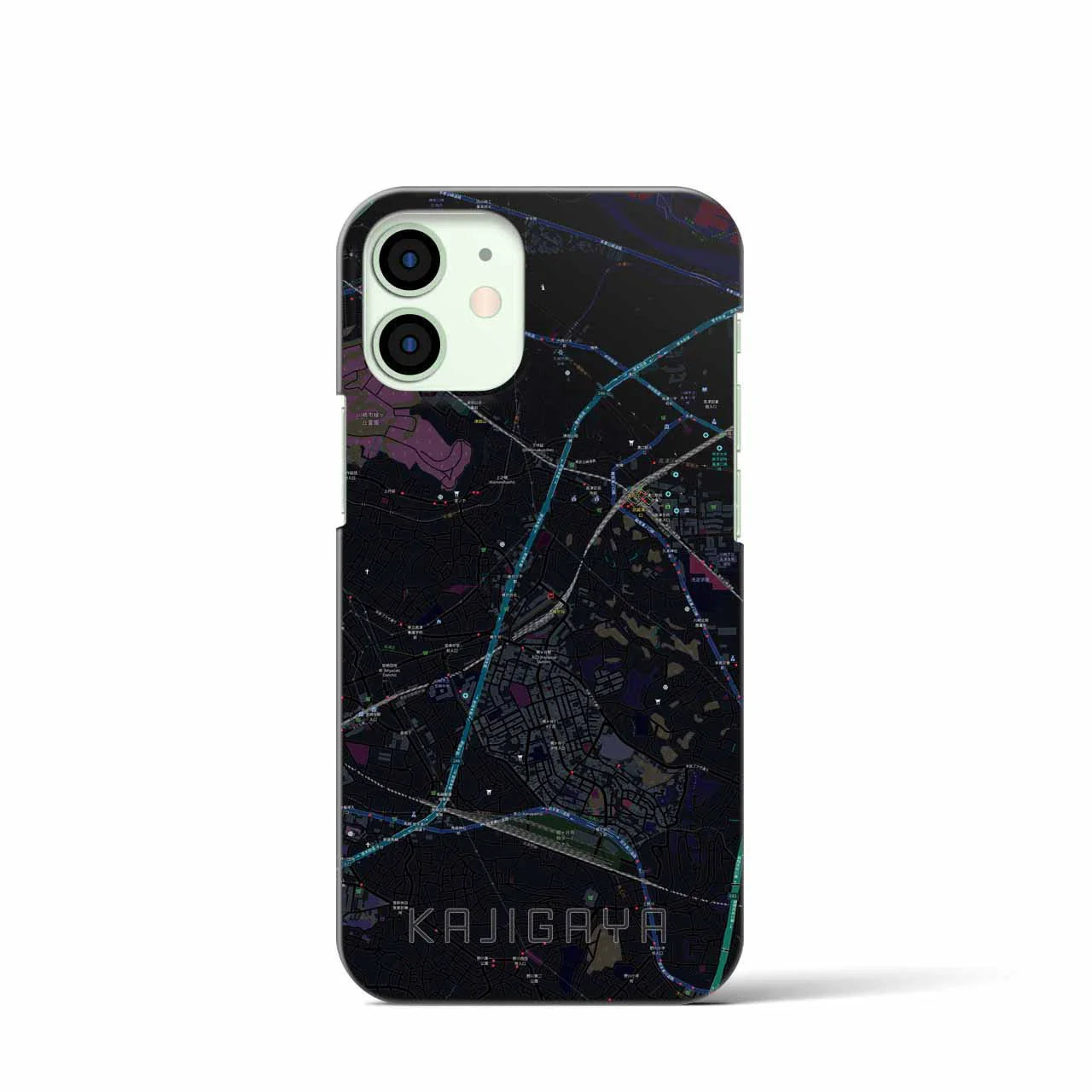 【梶が谷(神奈川県)】地図柄iPhoneケース(バックカバータイプ)
