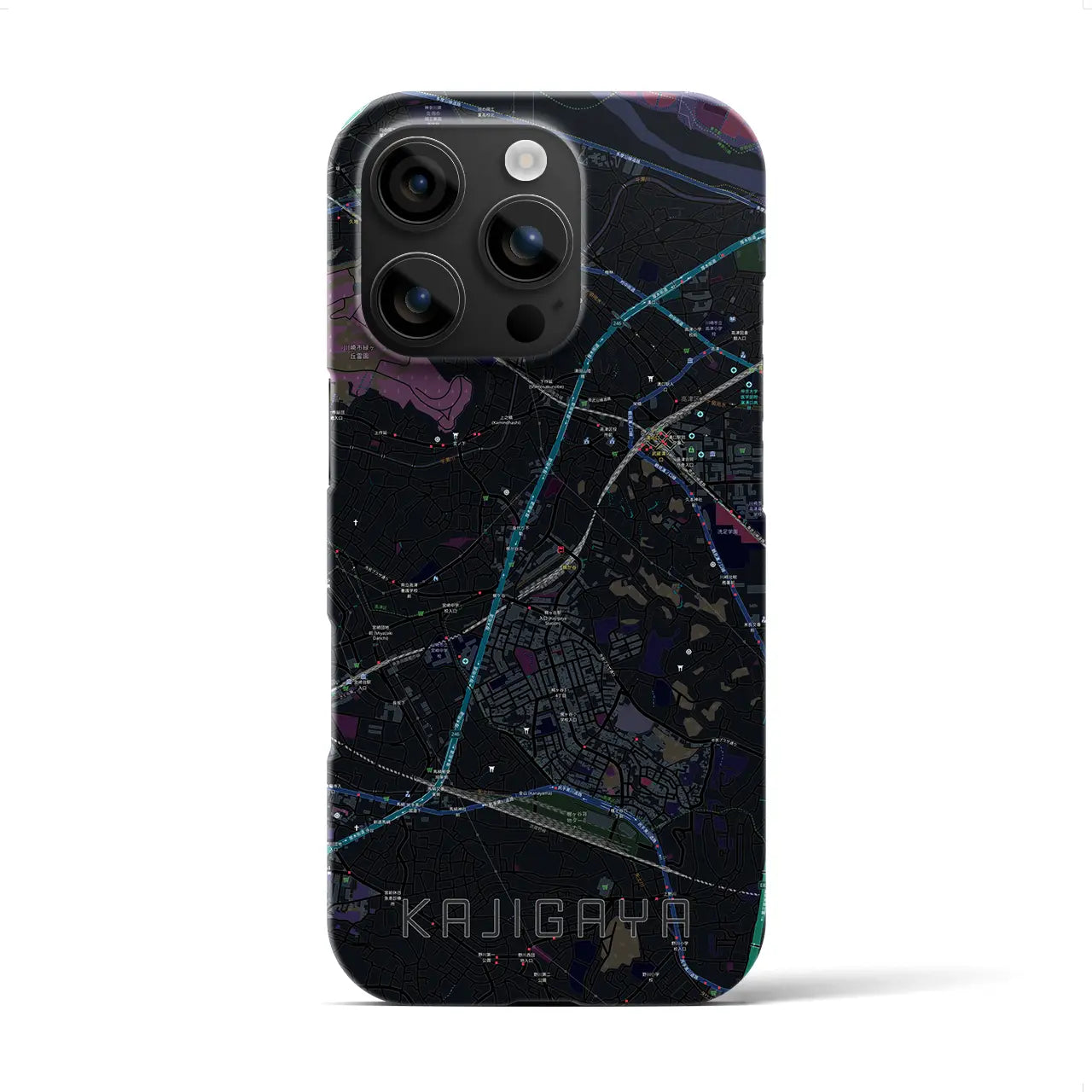 【梶が谷(神奈川県)】地図柄iPhoneケース(バックカバータイプ)