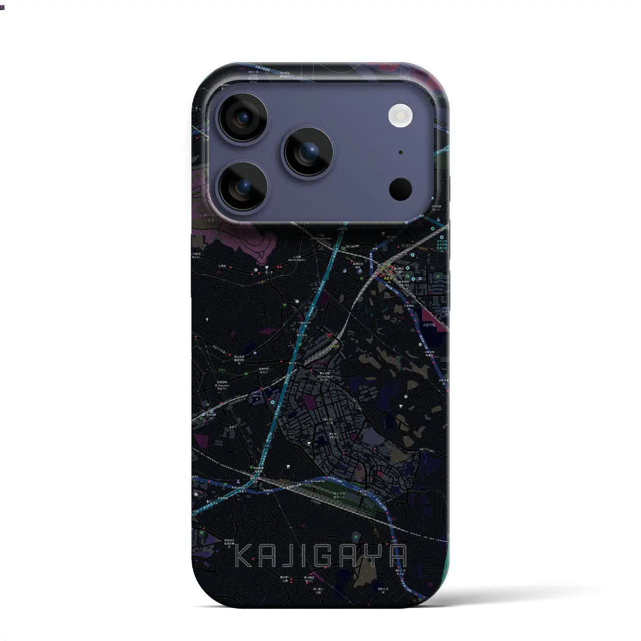 【梶が谷(神奈川県)】地図柄iPhoneケース(バックカバータイプ)