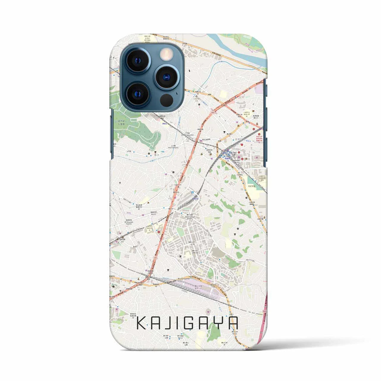 【梶が谷(神奈川県)】地図柄iPhoneケース(バックカバータイプ)