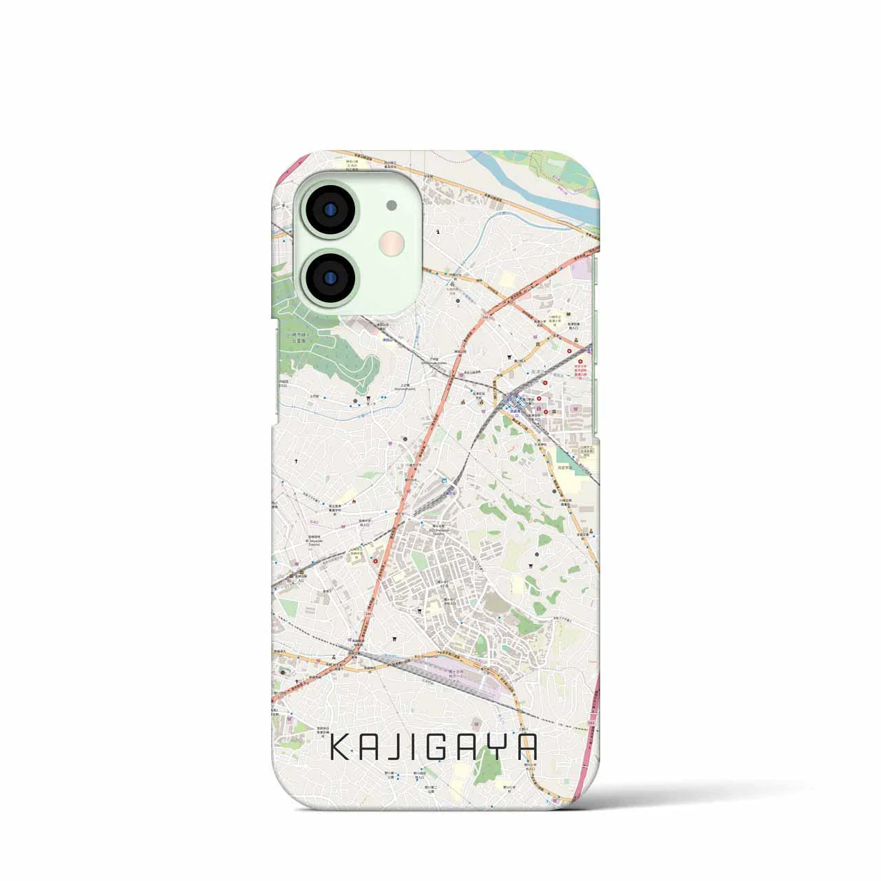 【梶が谷(神奈川県)】地図柄iPhoneケース(バックカバータイプ)