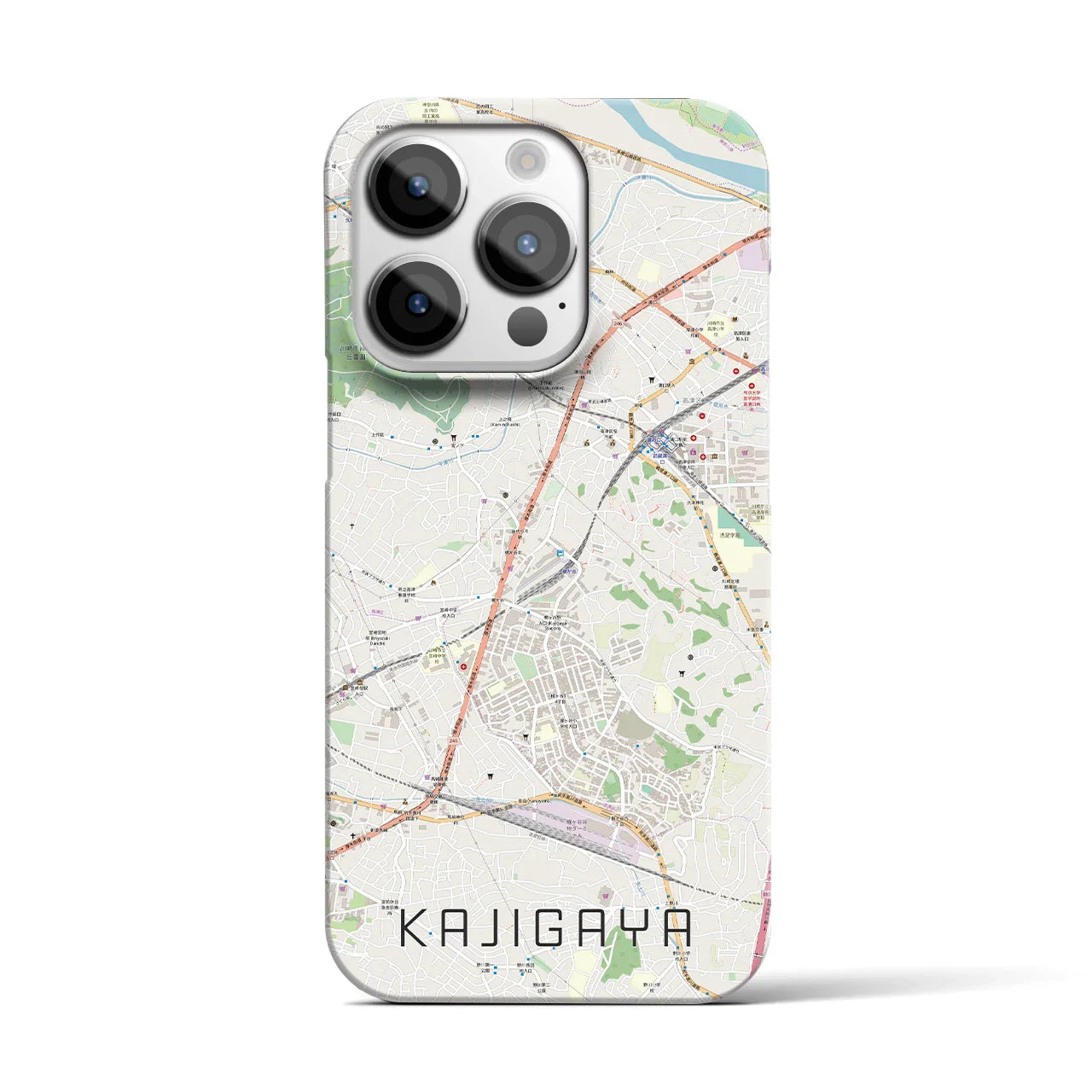 【梶が谷(神奈川県)】地図柄iPhoneケース(バックカバータイプ)
