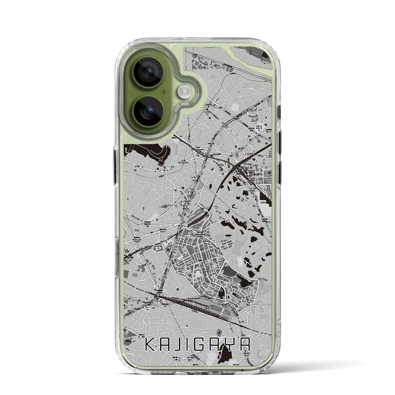 【梶が谷(神奈川県)】地図柄iPhoneケース(MagSafeタイプ)
