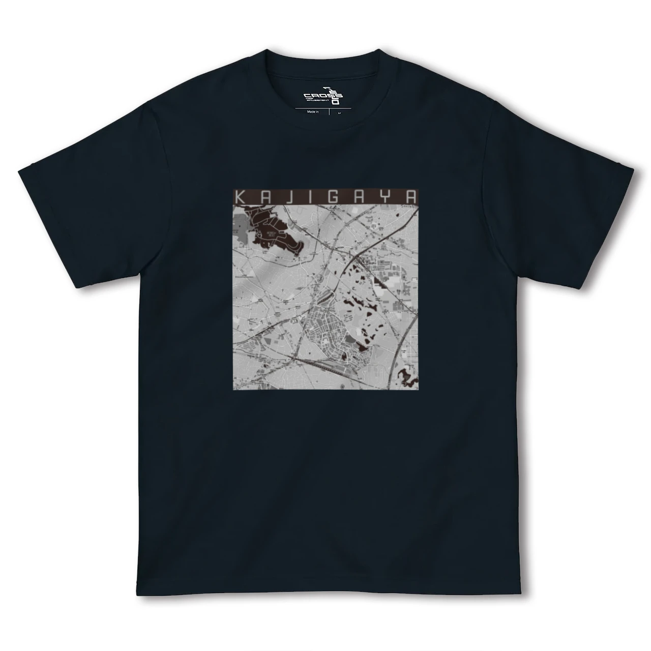 【梶が谷(神奈川県)】地図柄ヘビーウェイトTシャツ