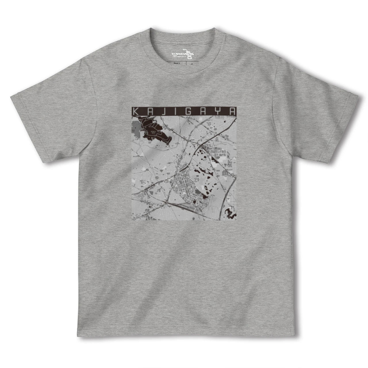 【梶が谷(神奈川県)】地図柄ヘビーウェイトTシャツ