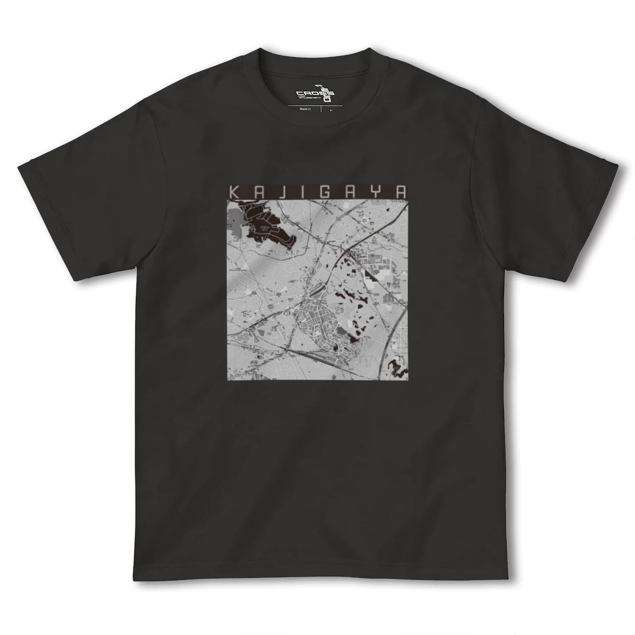 【梶が谷(神奈川県)】地図柄ヘビーウェイトTシャツ