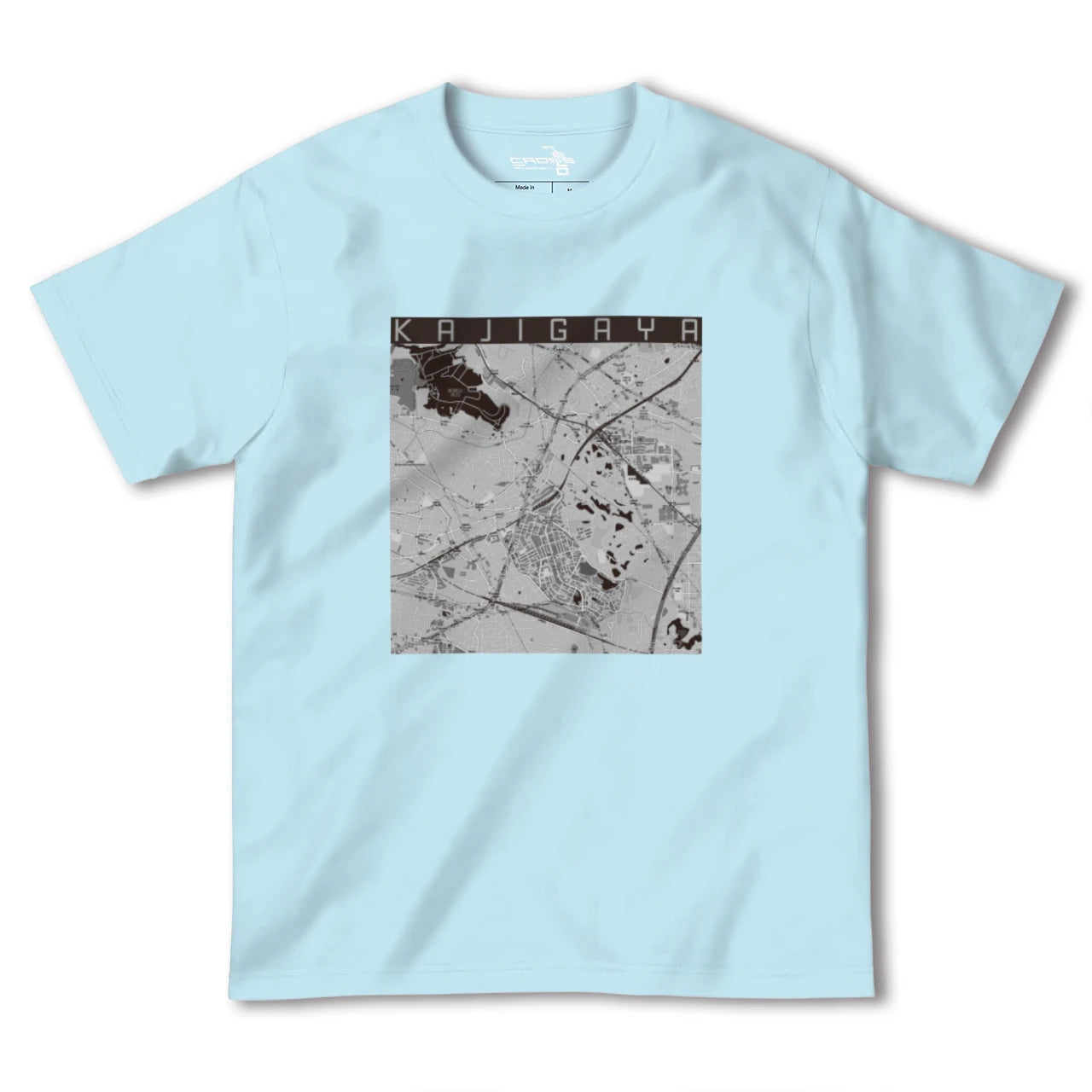 【梶が谷(神奈川県)】地図柄ヘビーウェイトTシャツ