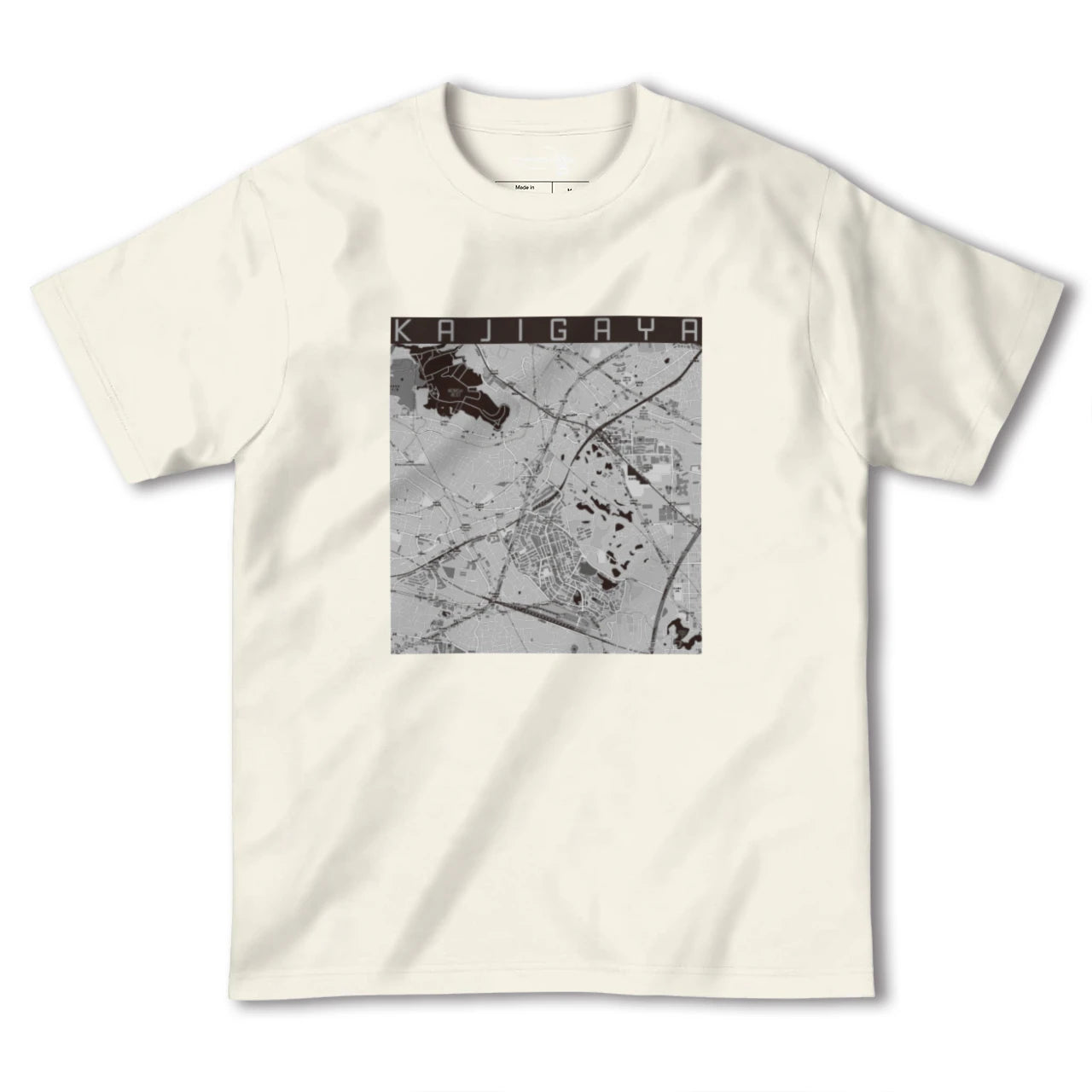 【梶が谷(神奈川県)】地図柄ヘビーウェイトTシャツ