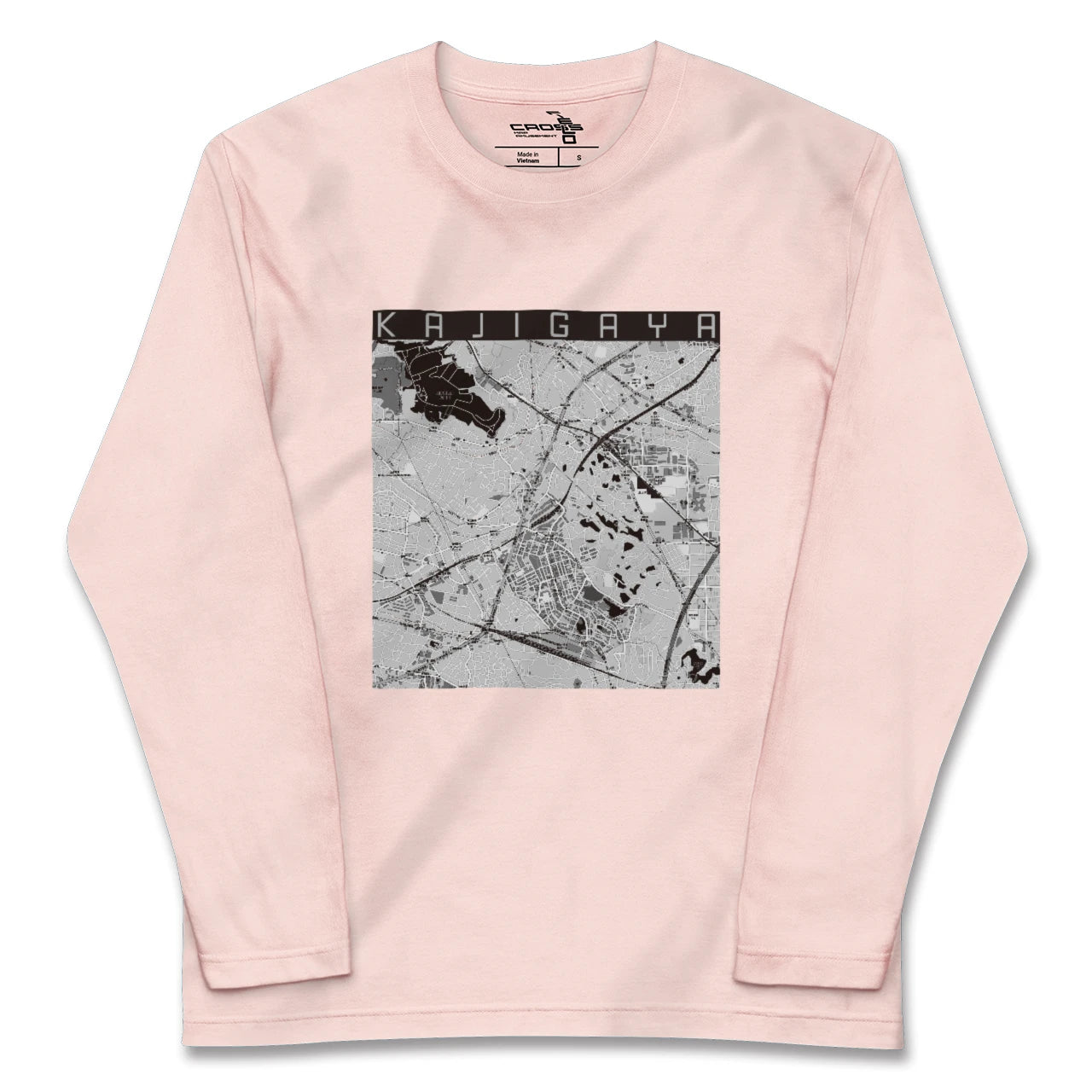 【梶が谷(神奈川県)】地図柄ロングスリーブTシャツ