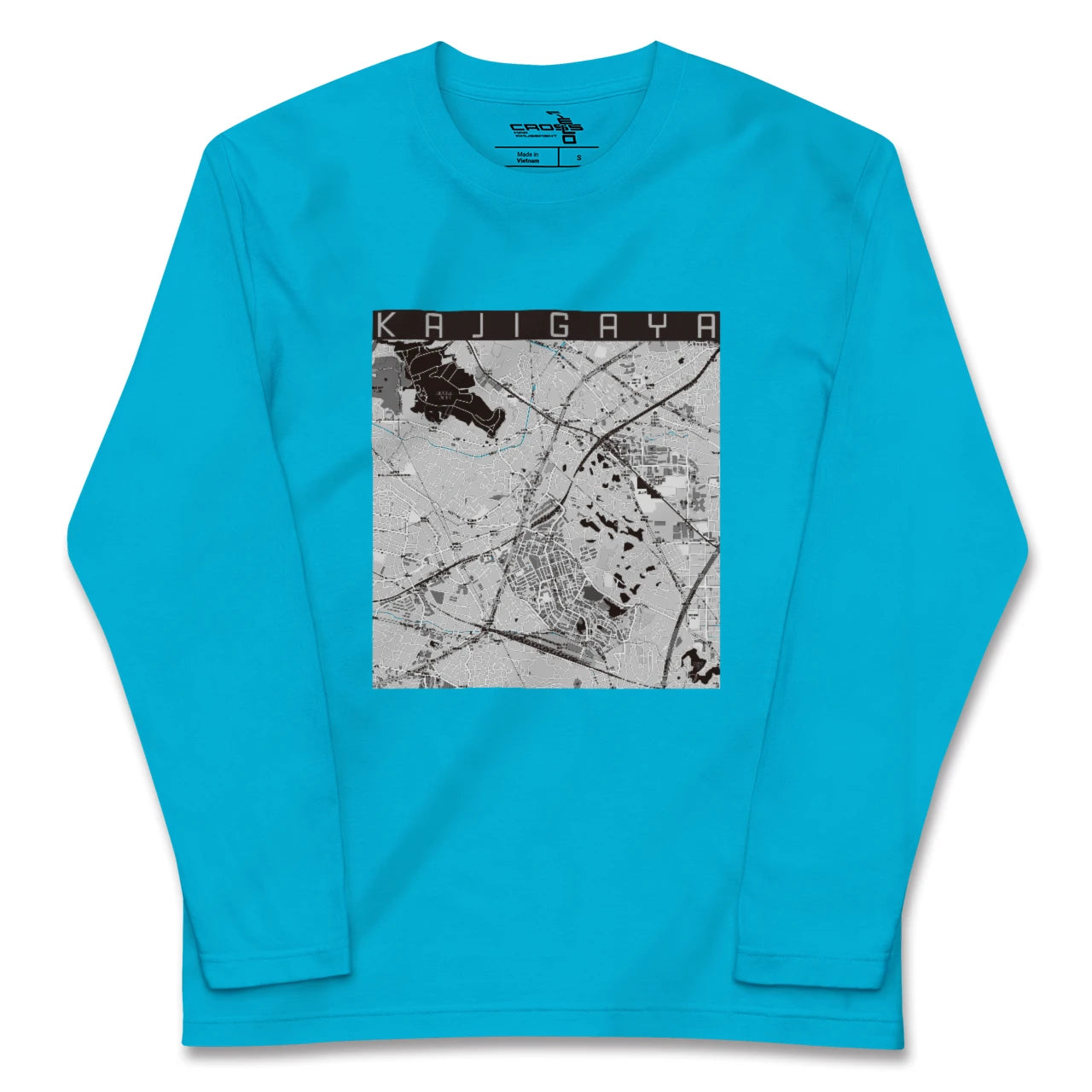 【梶が谷(神奈川県)】地図柄ロングスリーブTシャツ