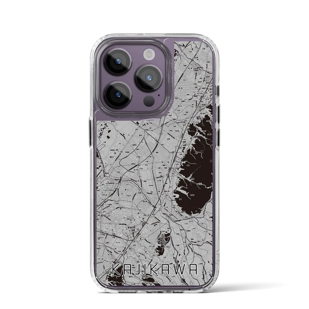 【加治川(新潟県)】地図柄iPhoneケース(MagSafeタイプ)