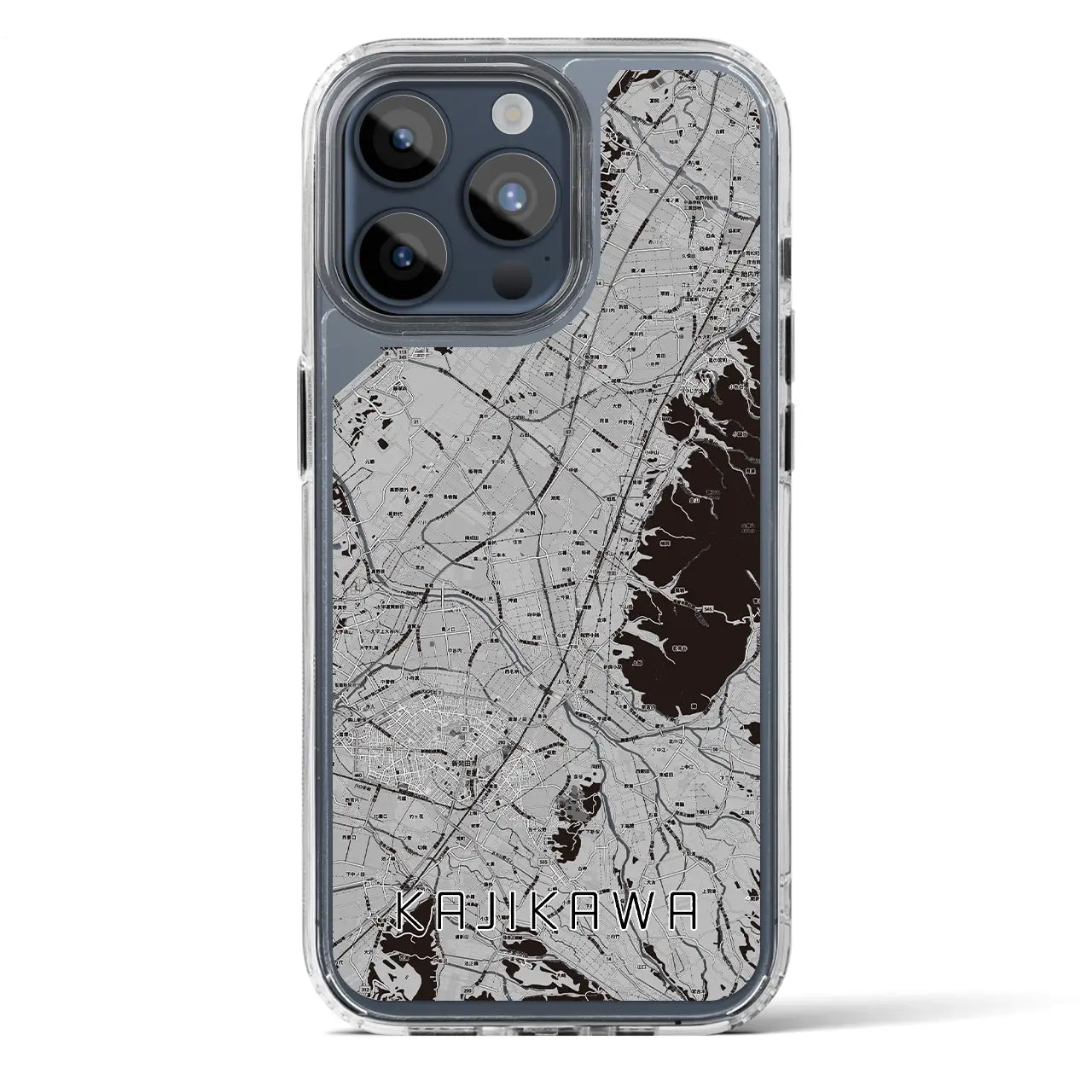 【加治川(新潟県)】地図柄iPhoneケース(MagSafeタイプ)