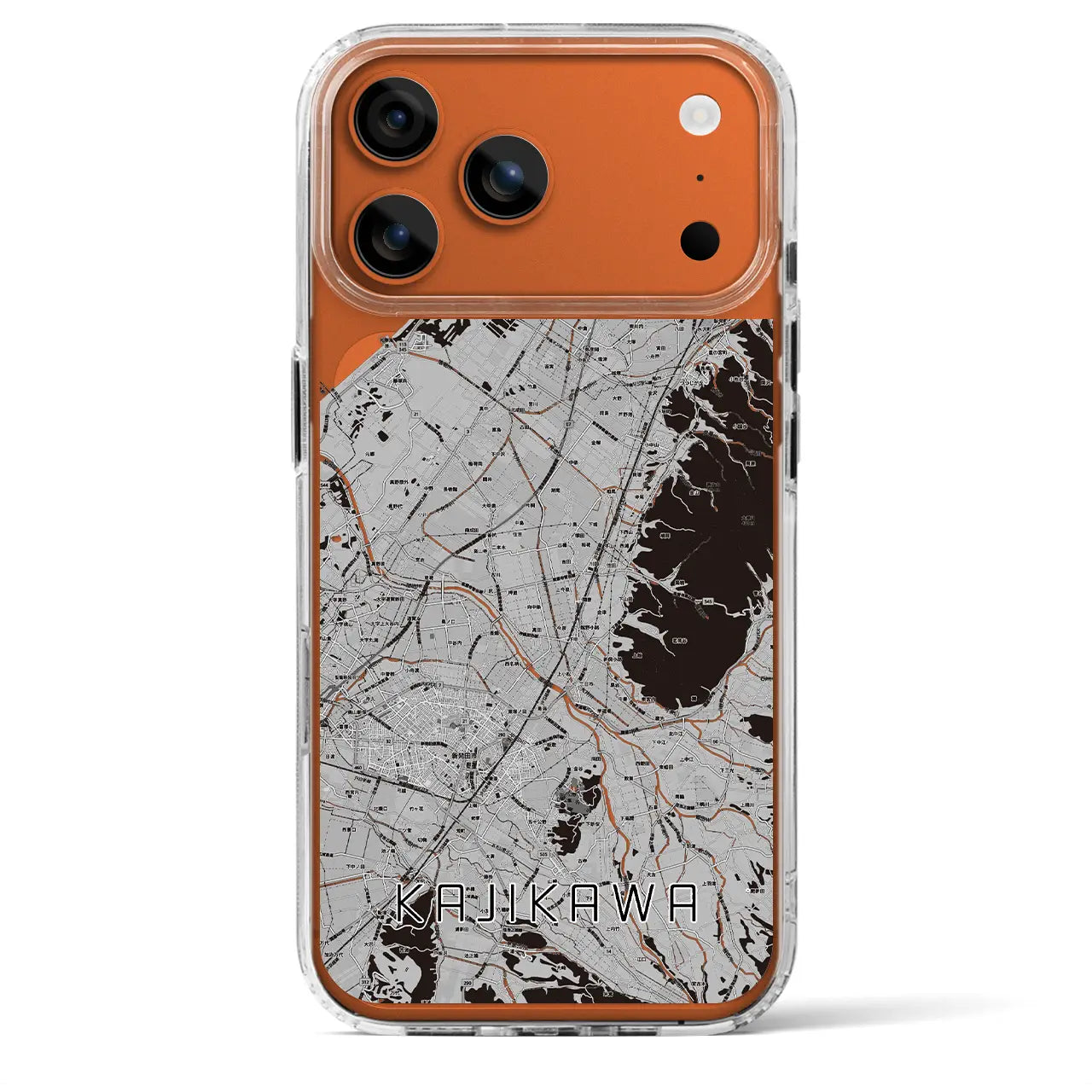 【加治川(新潟県)】地図柄iPhoneケース(MagSafeタイプ)