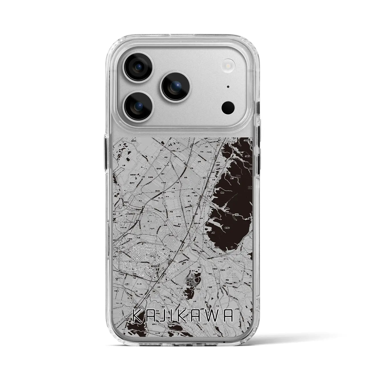 【加治川(新潟県)】地図柄iPhoneケース(MagSafeタイプ)