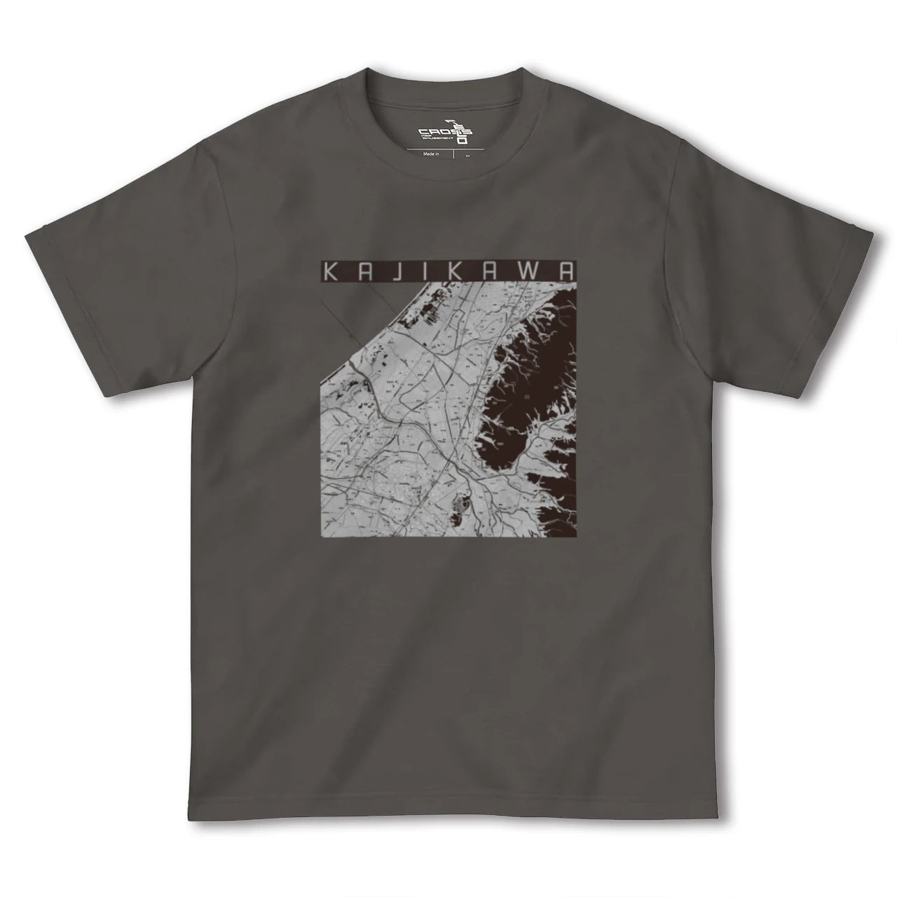 【加治川(新潟県)】地図柄ヘビーウェイトTシャツ