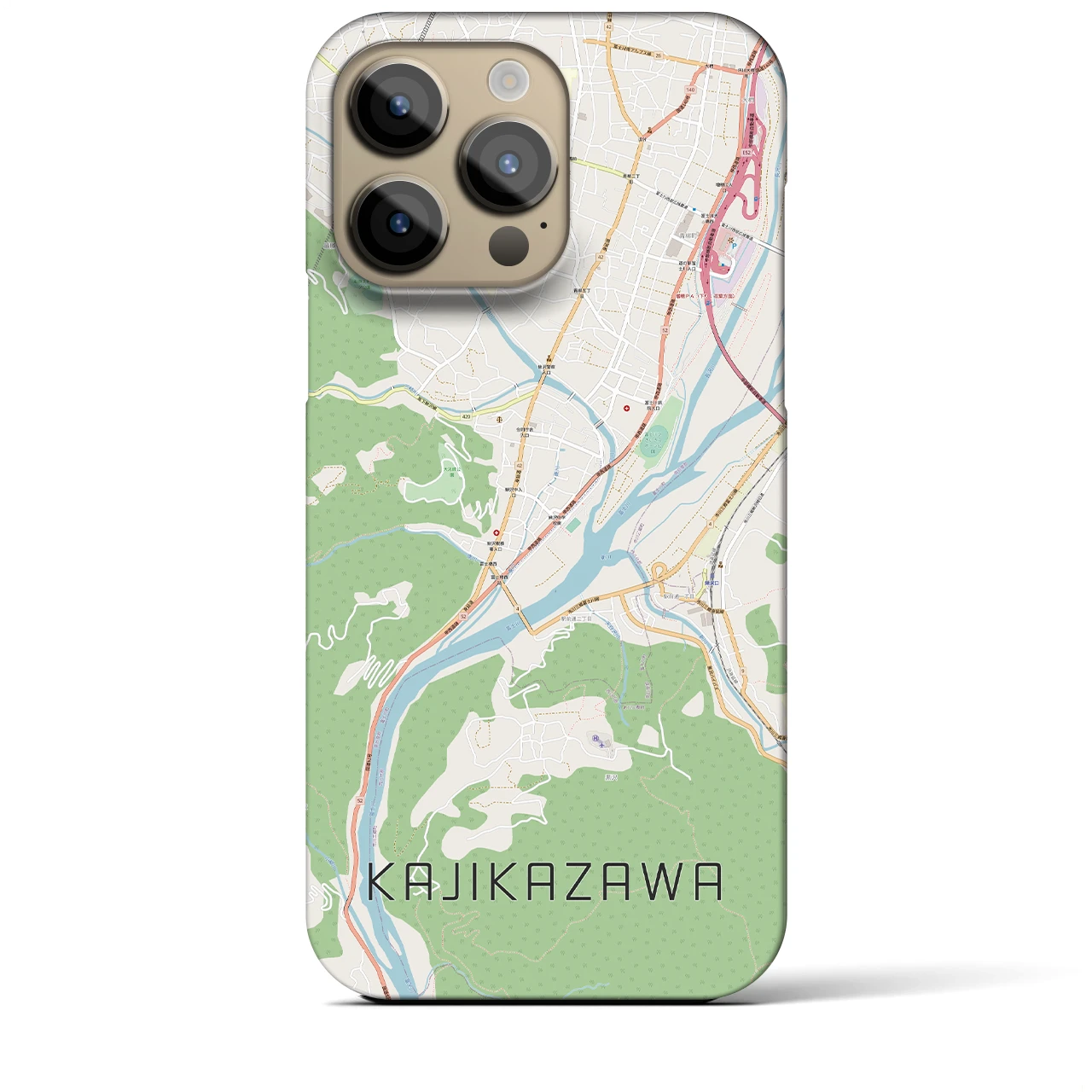 【鰍沢(山梨県)】地図柄iPhoneケース(バックカバータイプ)